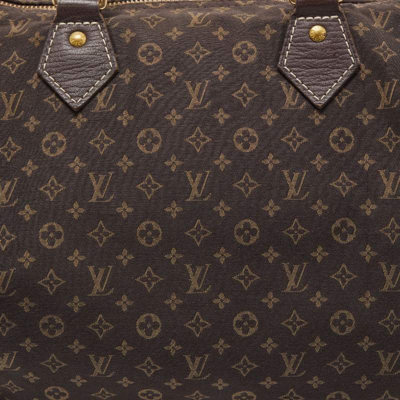 Louis Vuitton Ebene Monogram Mini Lin Speedy 30 ○ Labellov ○ Buy and Sell  Authentic Luxury