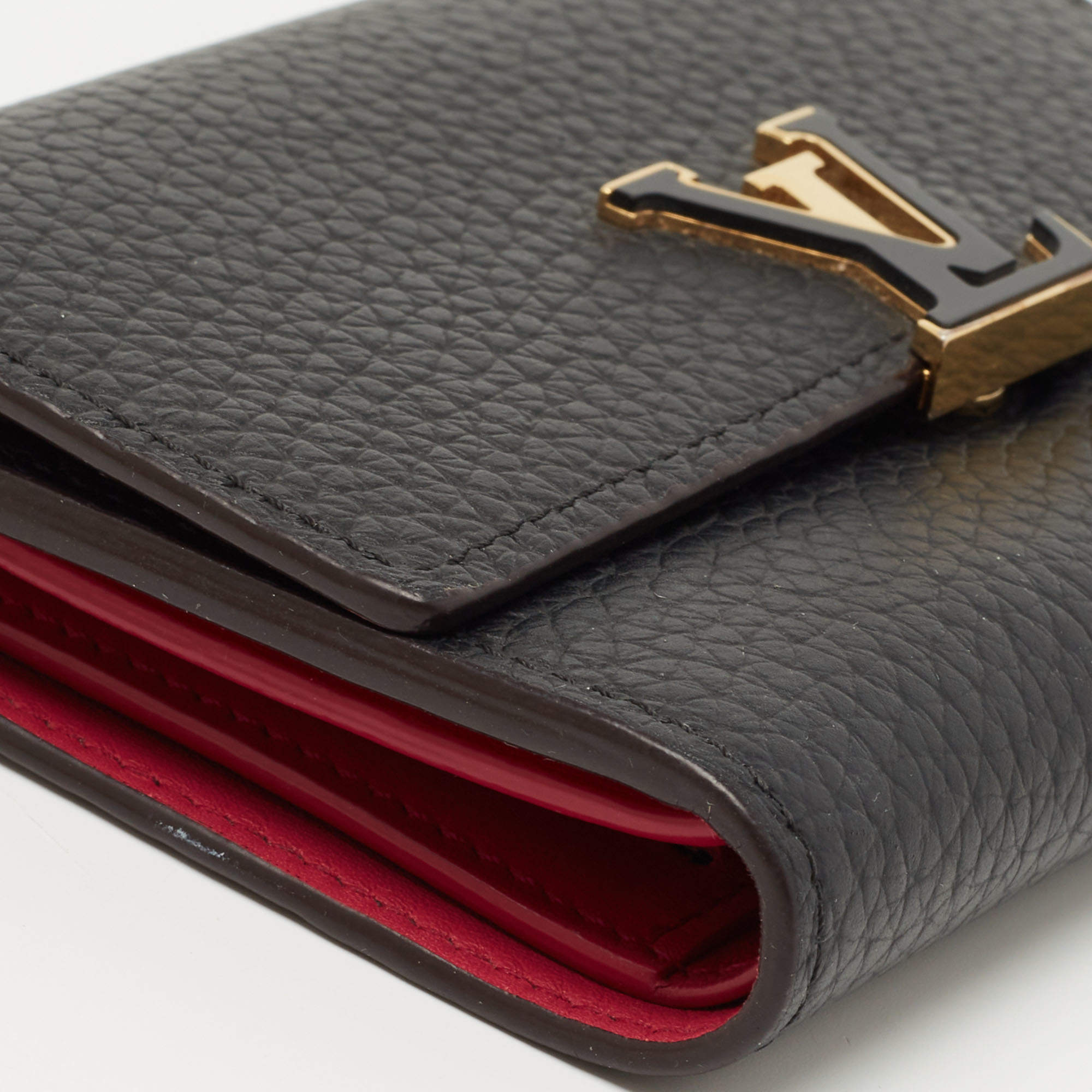 Louis Vuitton 2019 Taurillon Leather Mylockme Compact Wallet - Black Wallets,  Accessories - LOU767336