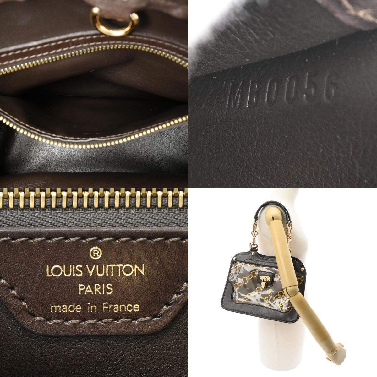 Louis Vuitton Brown Leather and PVC Charms Bag لوي فيتون