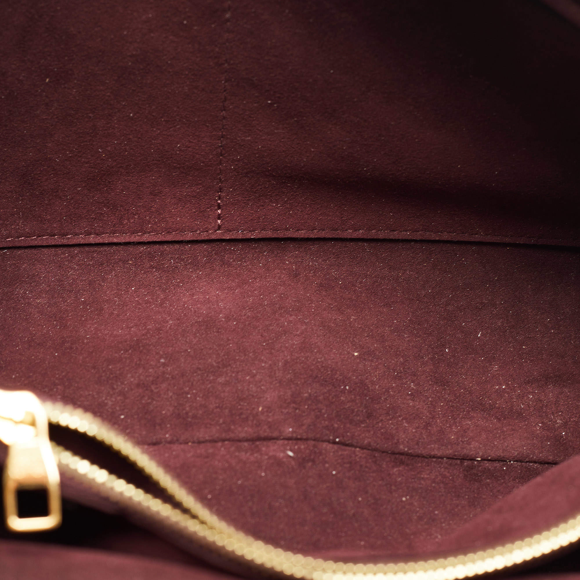 Louis Vuitton Aurore Calf Leather & Monogram Canvas Olympe Shoulder Bag