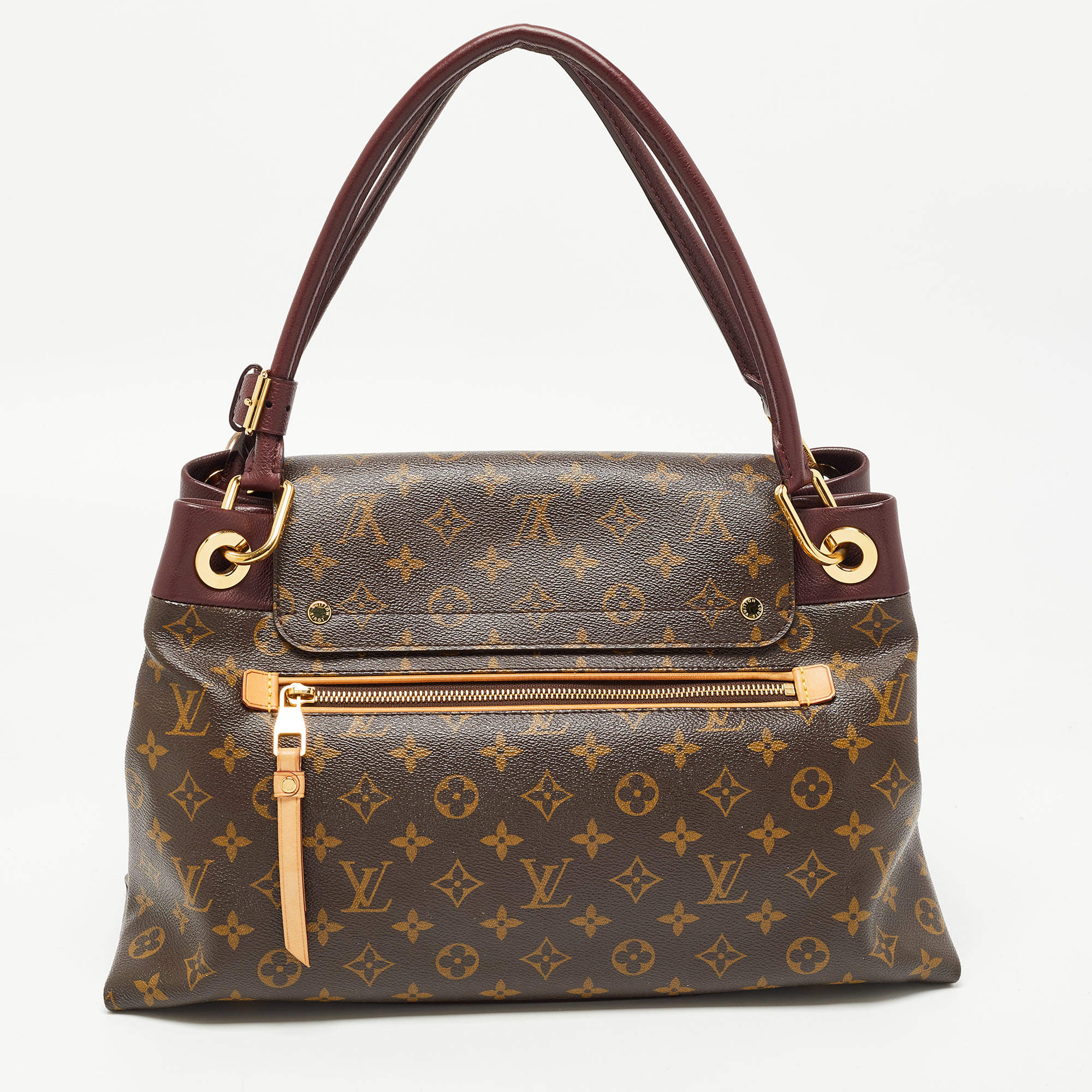 Louis Vuitton OnTheGo MM Beige in Coated Canvas with Gold-tone - US