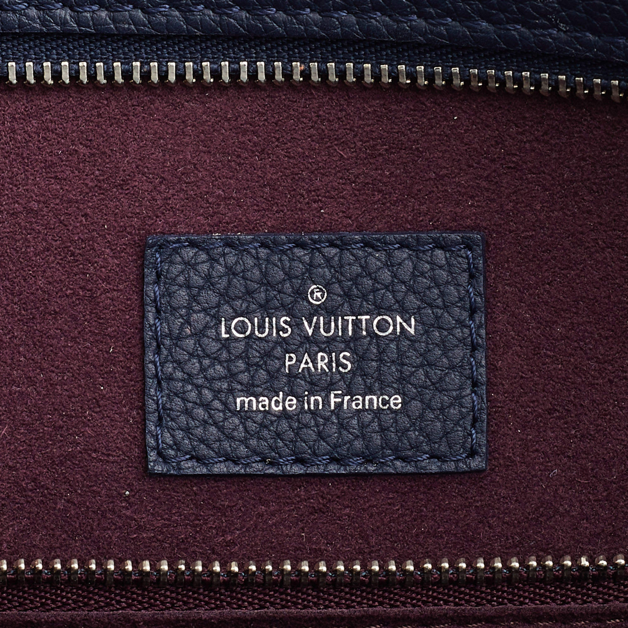 Louis Vuitton Navy Blue/Burgundy Leather Freedom Bag Louis Vuitton