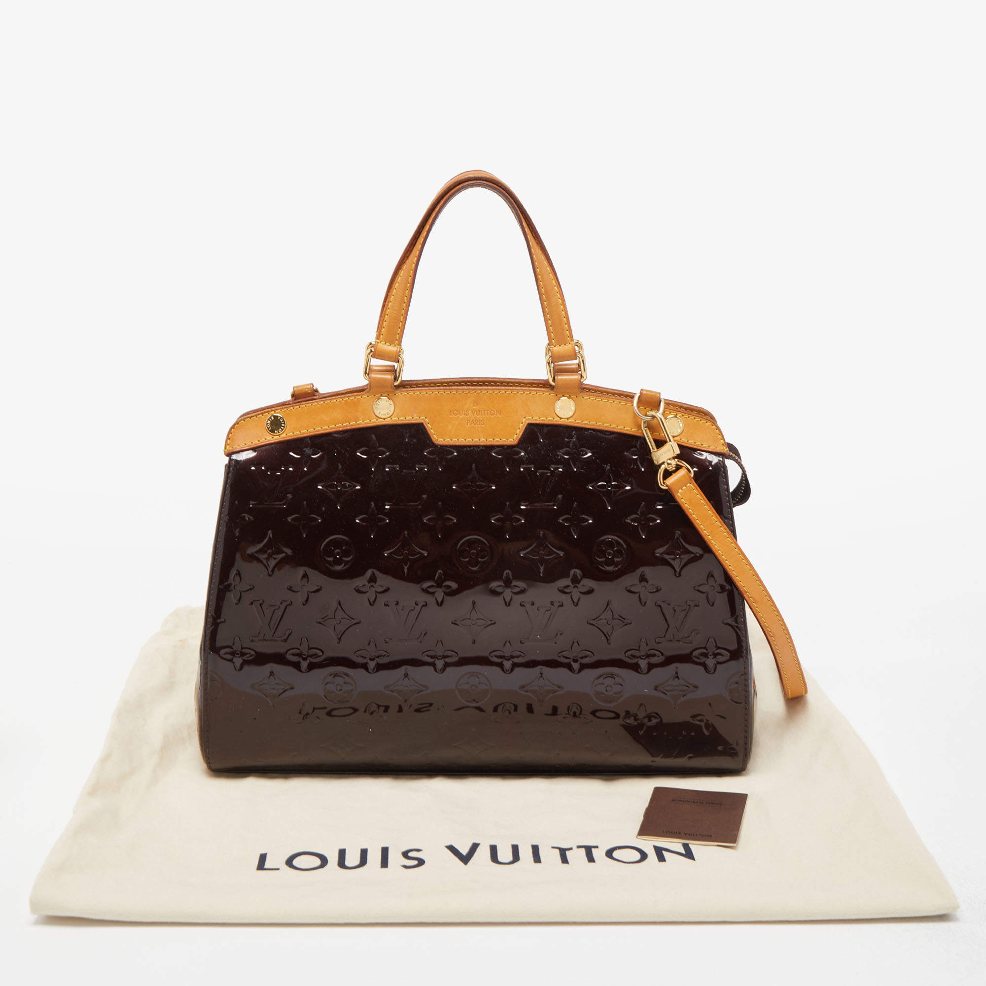 Louis Vuitton Amarante Monogram Vernis Brea MM Bag – The Closet