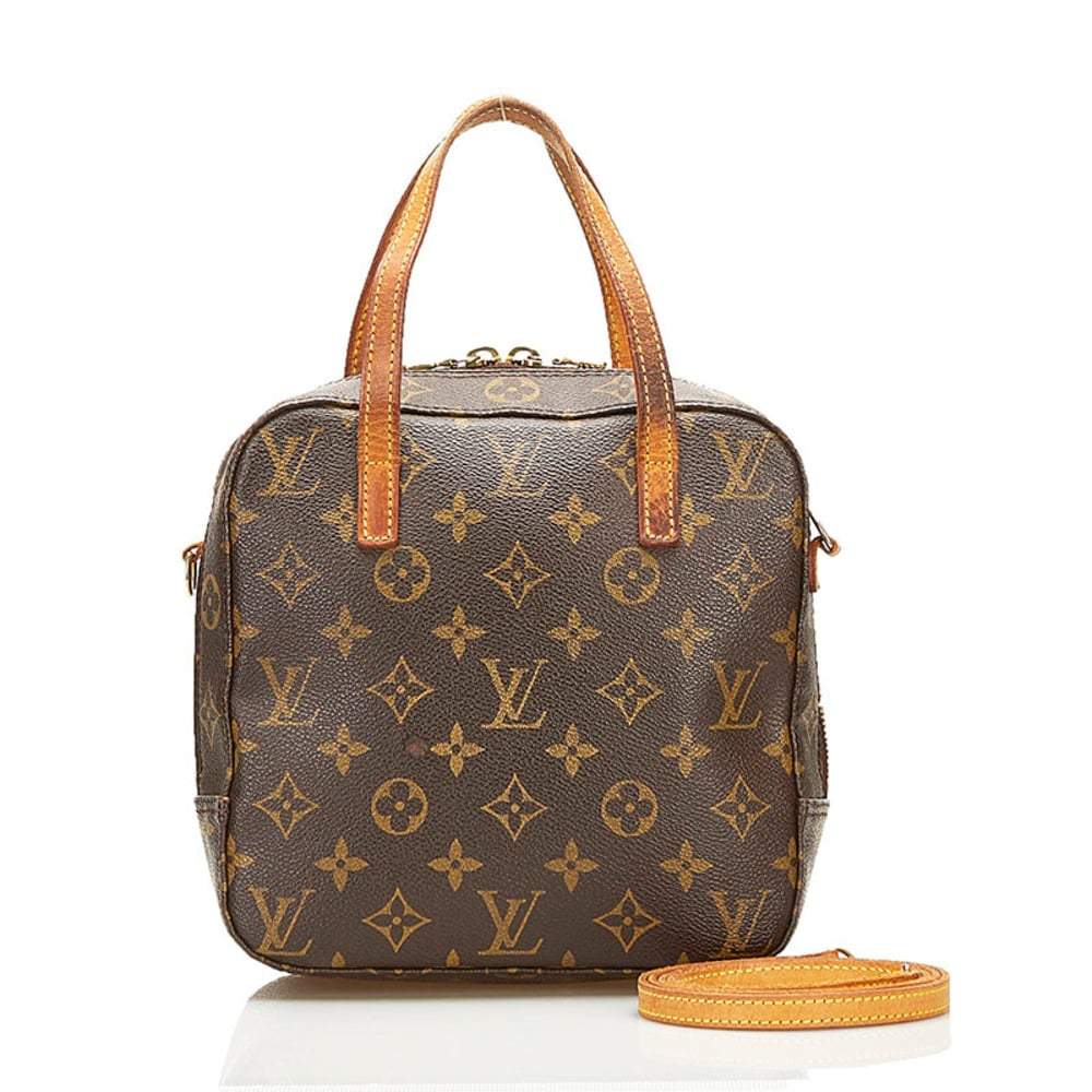 Louis Vuitton Spontini 14145 Brown Unisex Monogram Canvas Handbag