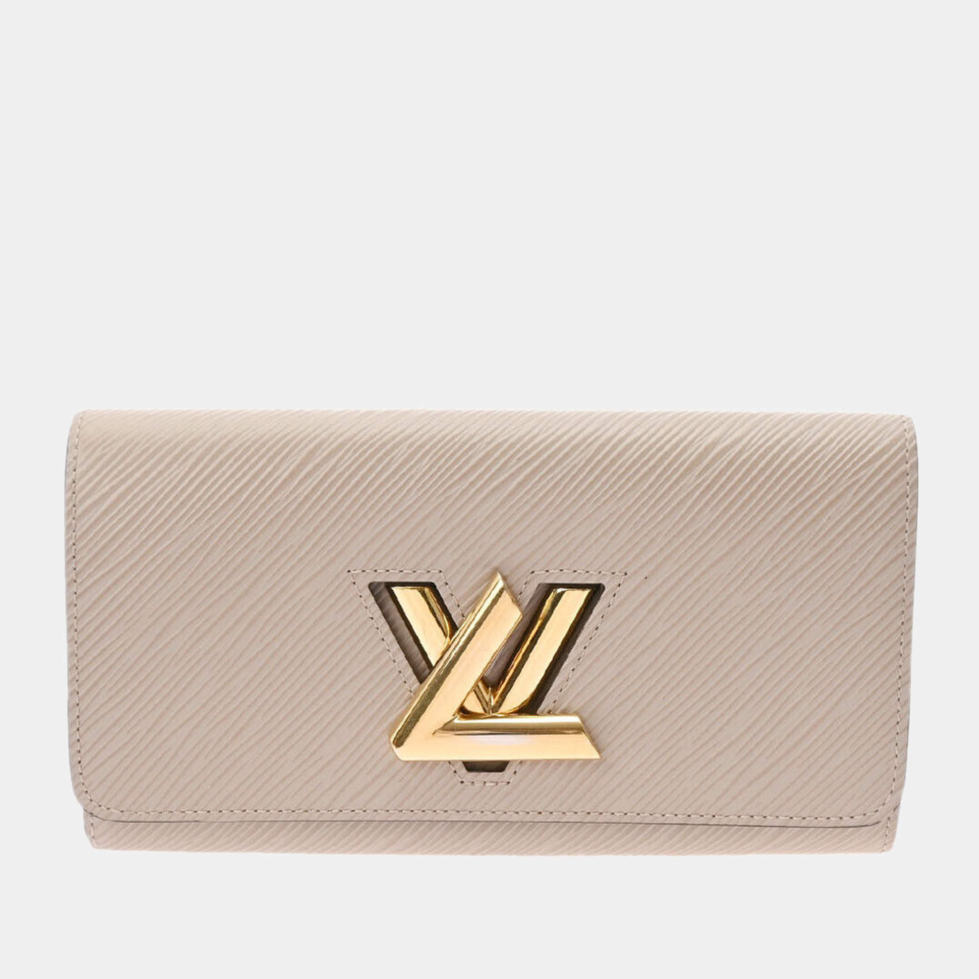 Doncella diámetro Mala fe Louis Vuitton Beige Epi Leather Twist Wallet Louis Vuitton | TLC