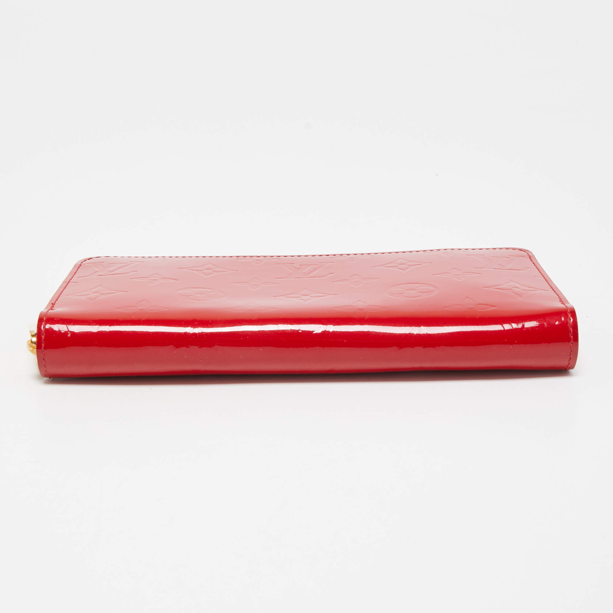 LOUIS VUITTON Cerise Monogram Vernis Zippy Compact Wallet E4087