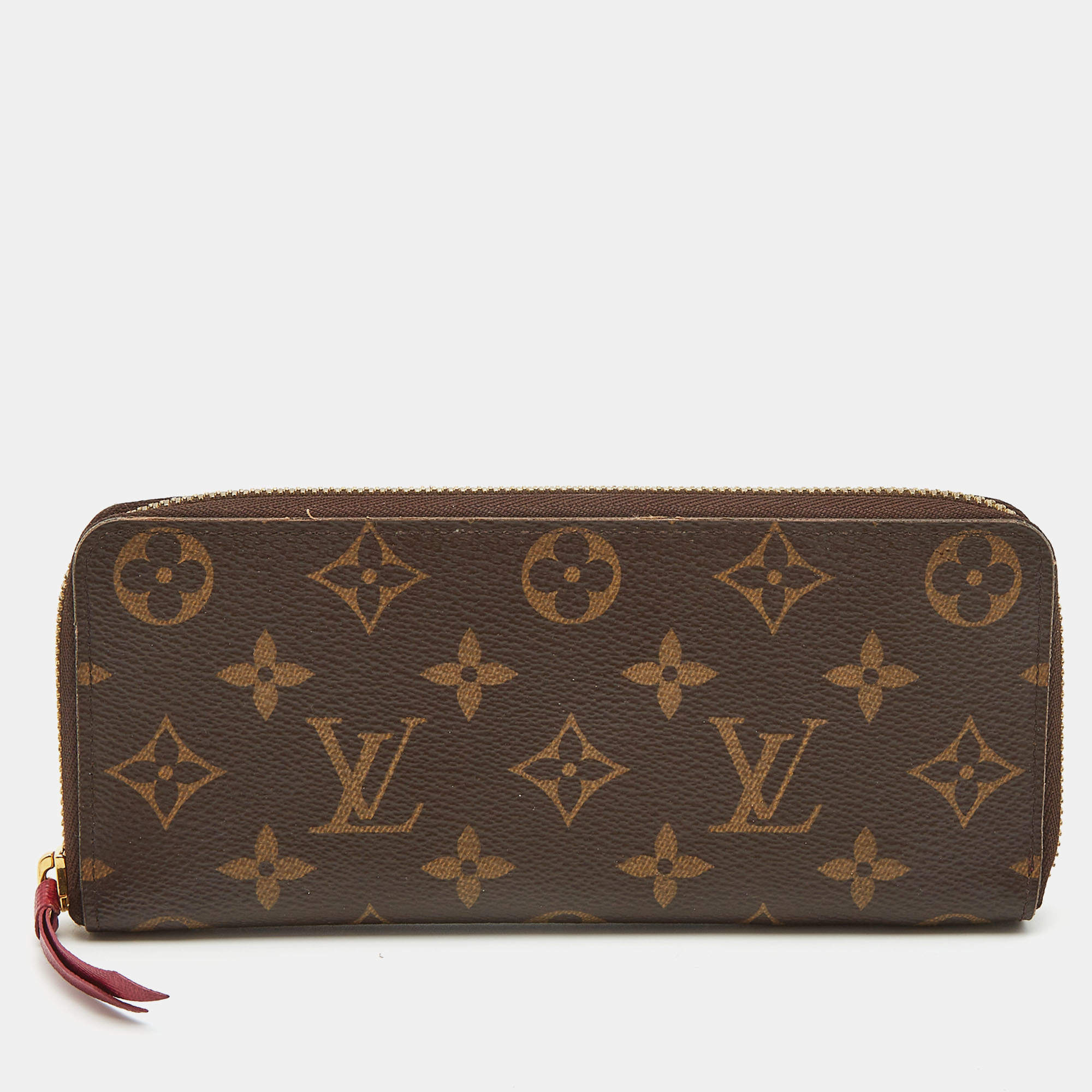 Louis Vuitton Monogram Canvas Clemence Zip Around Wallet