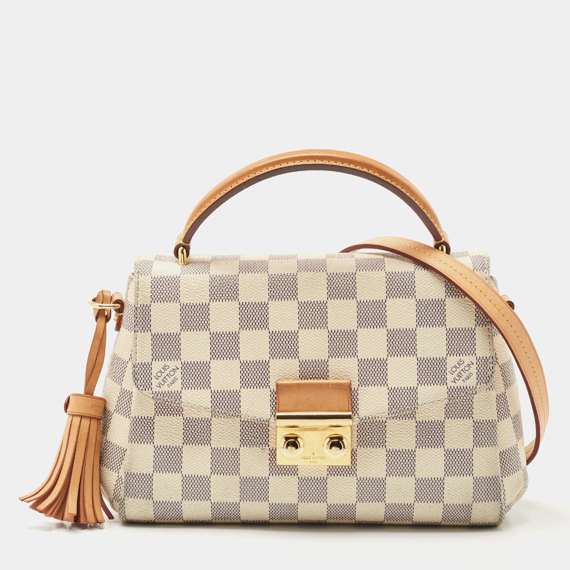 Louis Vuitton Backpack Apollo Damier Azur White/Blue/Yellow in Coated  Canvas/Leather with Silver-tone - US