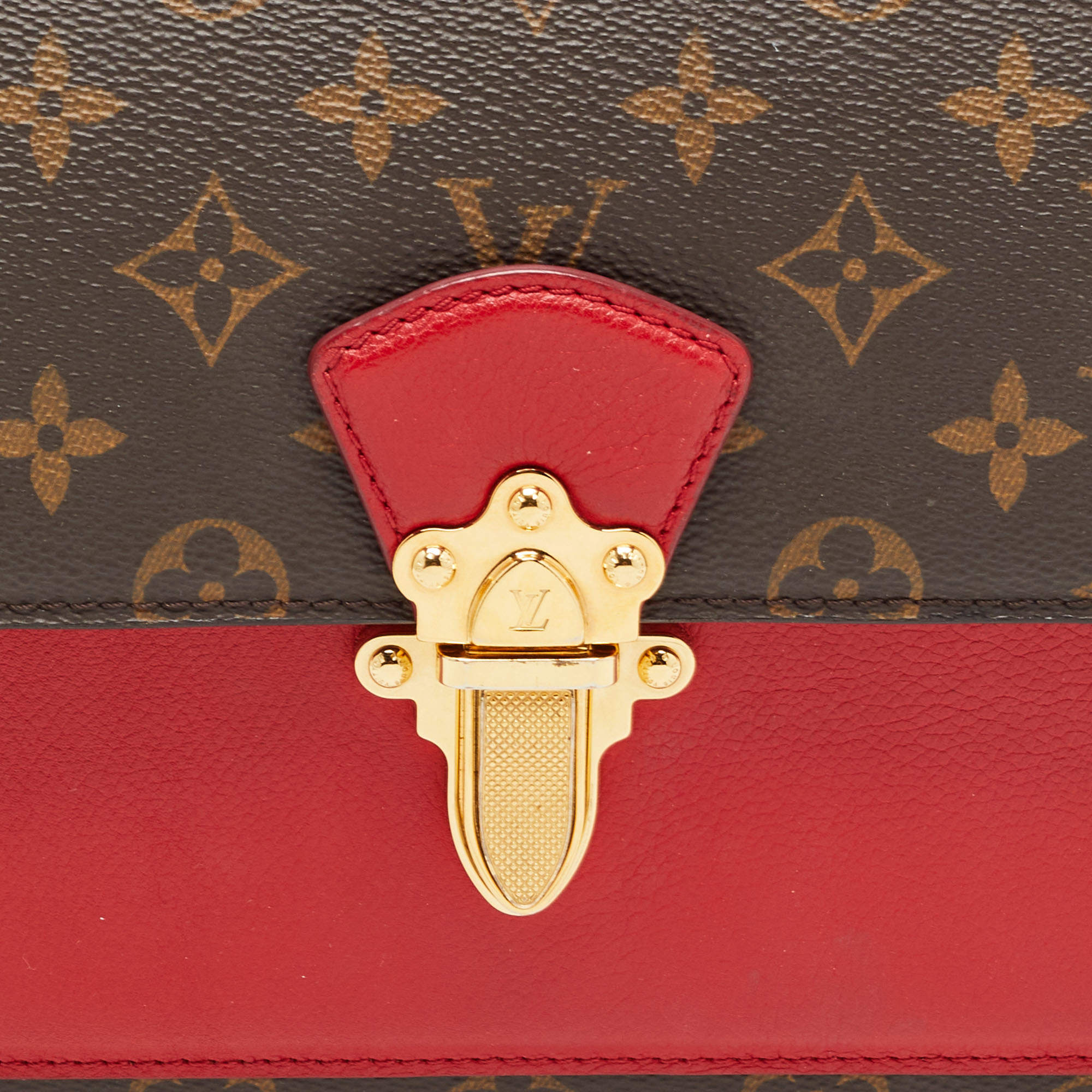 Louis Vuitton Victoire Handbag Monogram Canvas and Leather Brown 2196981