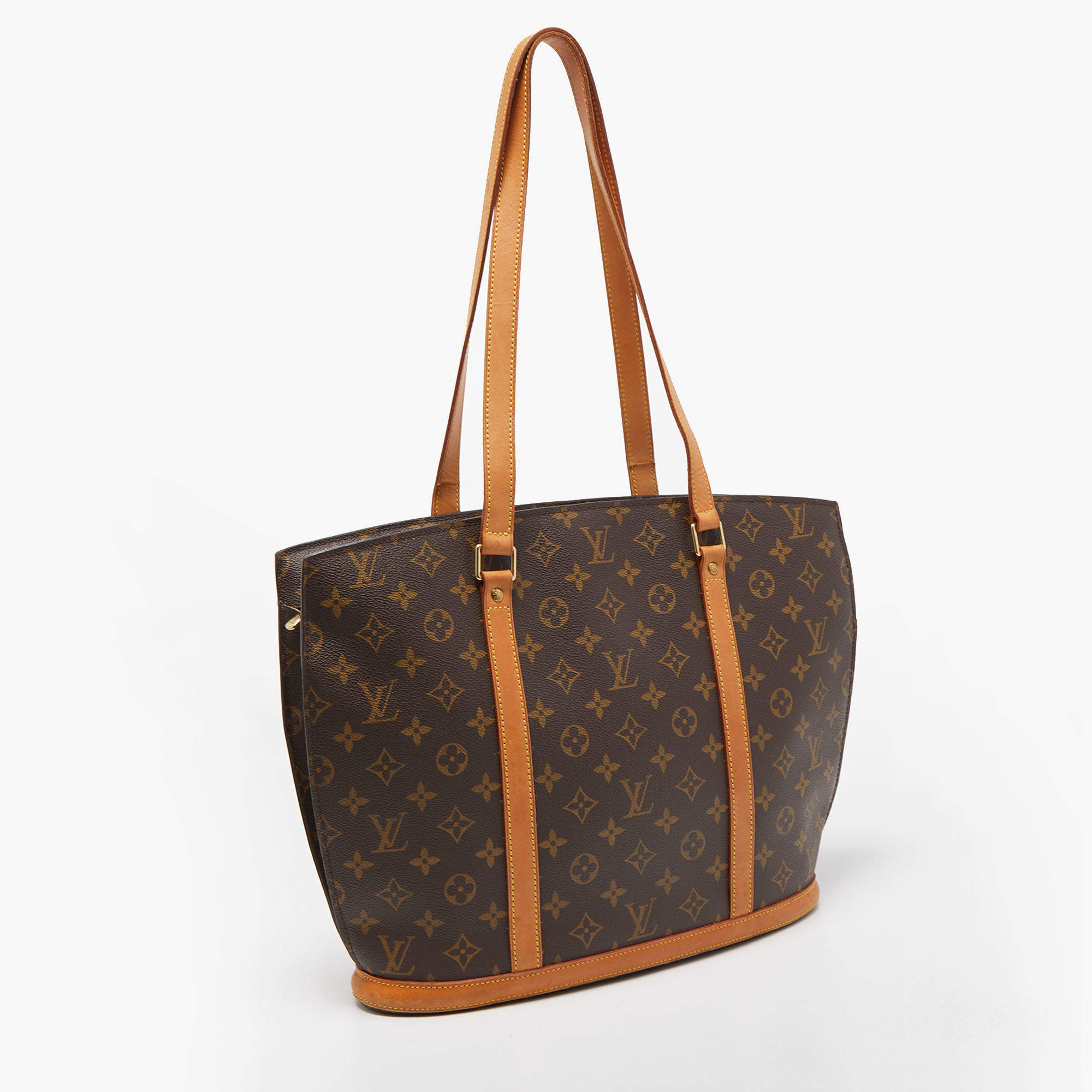 Louis Vuitton LV Babylon Monogram Logo Shopper Zip Shoulder Tote Bag