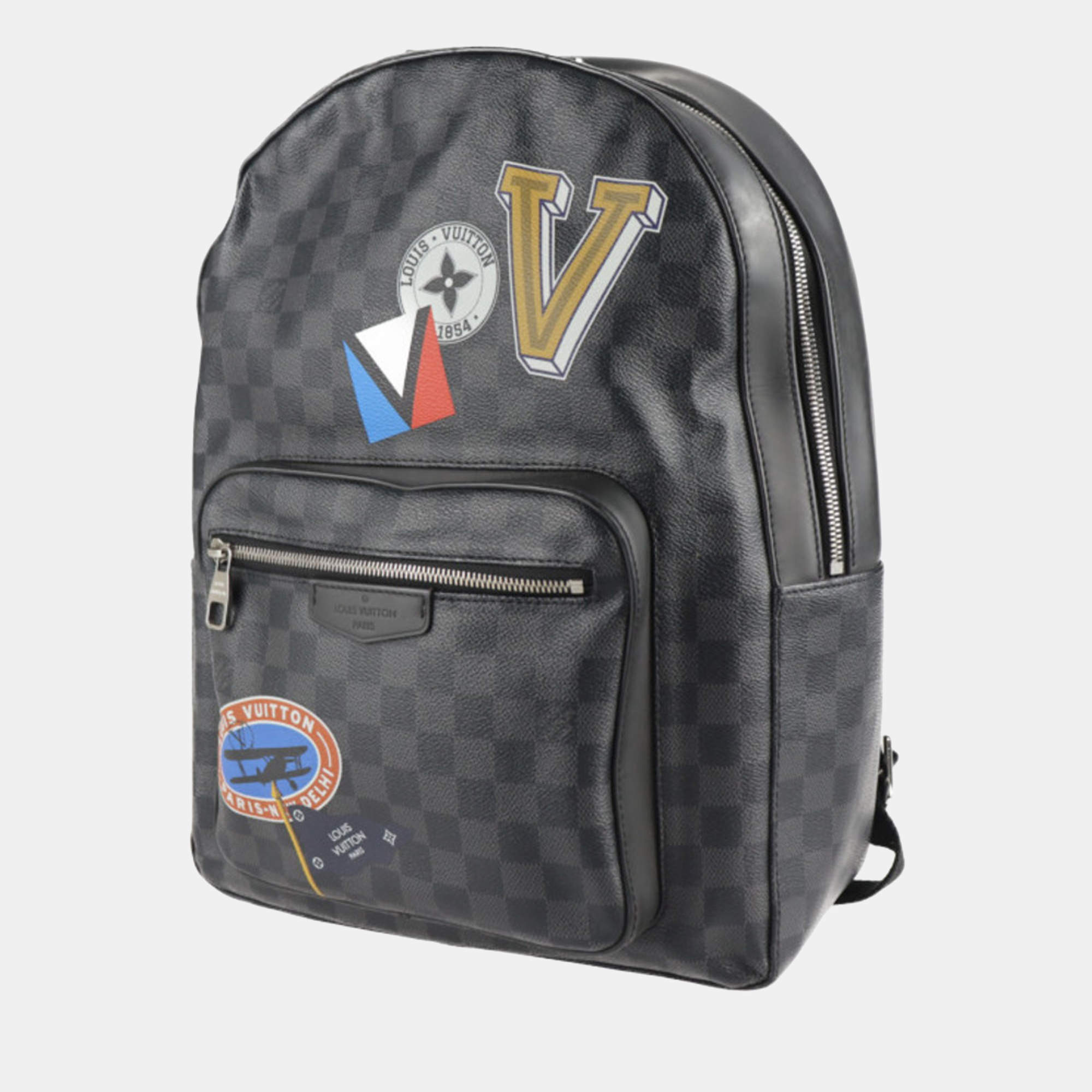 Louis Vuitton Black Monogram Canvas Josh Backpack