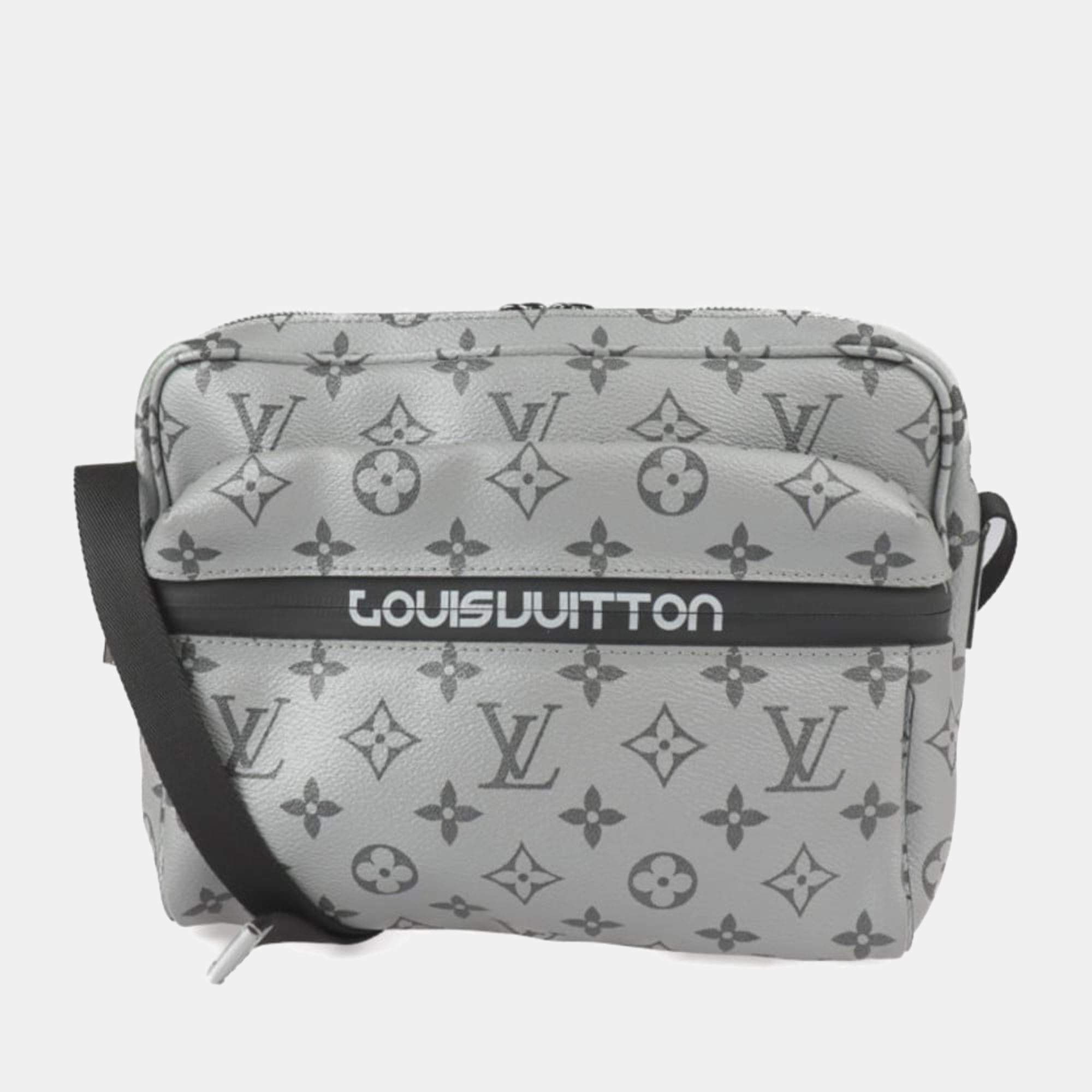 Louis Vuitton Outdoor Messenger Monogram Antarctica Taiga White in Taiga  Leather/Coated Canvas with Silver-tone - US