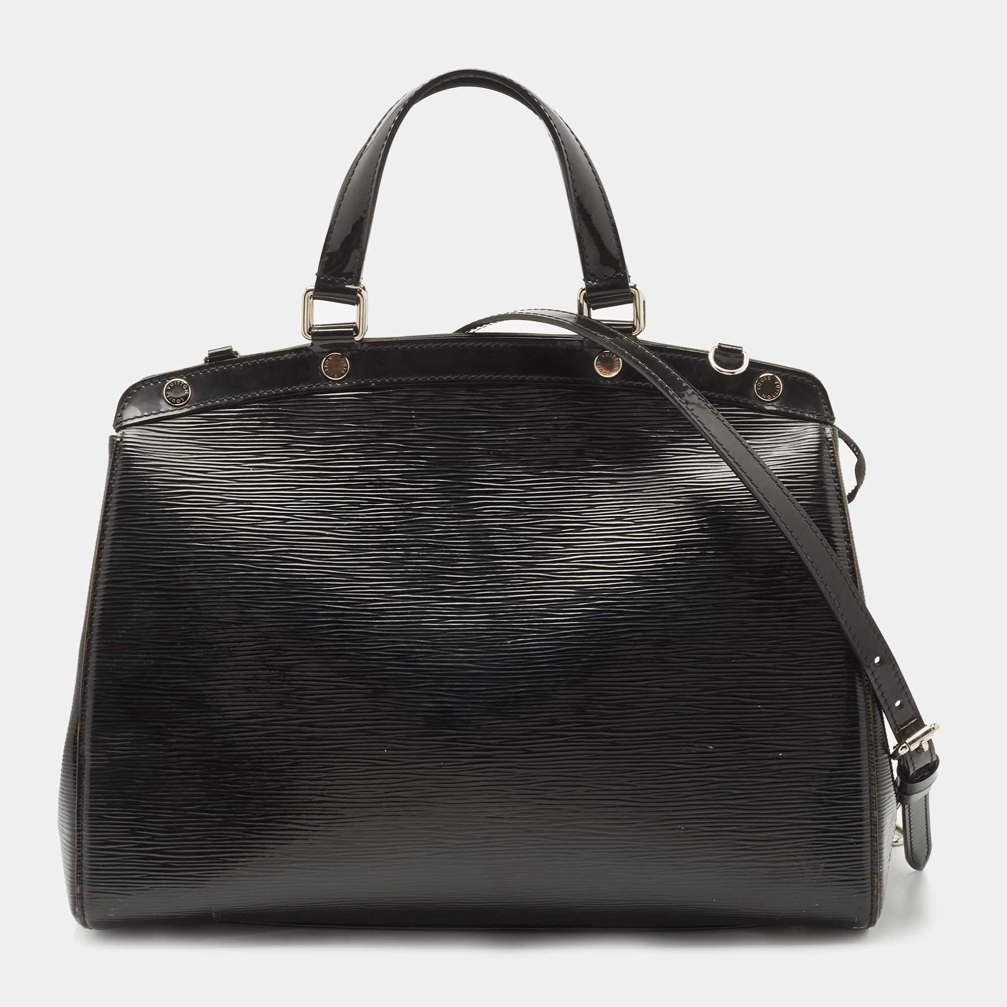 Pre Owned Louis Vuitton Black Electric Epi Leather Brea GM Bag