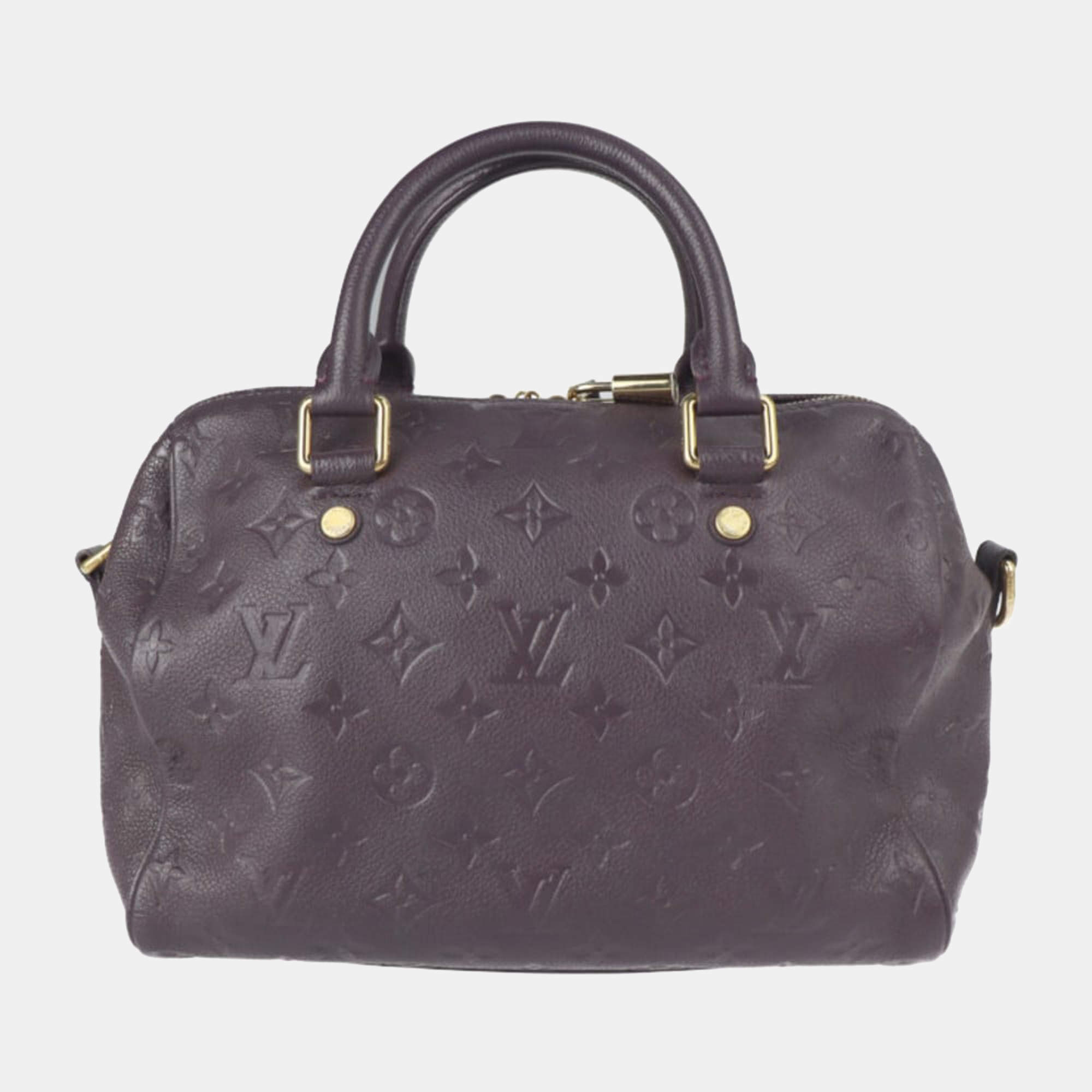 Louis Vuitton Speedy 25 black handles