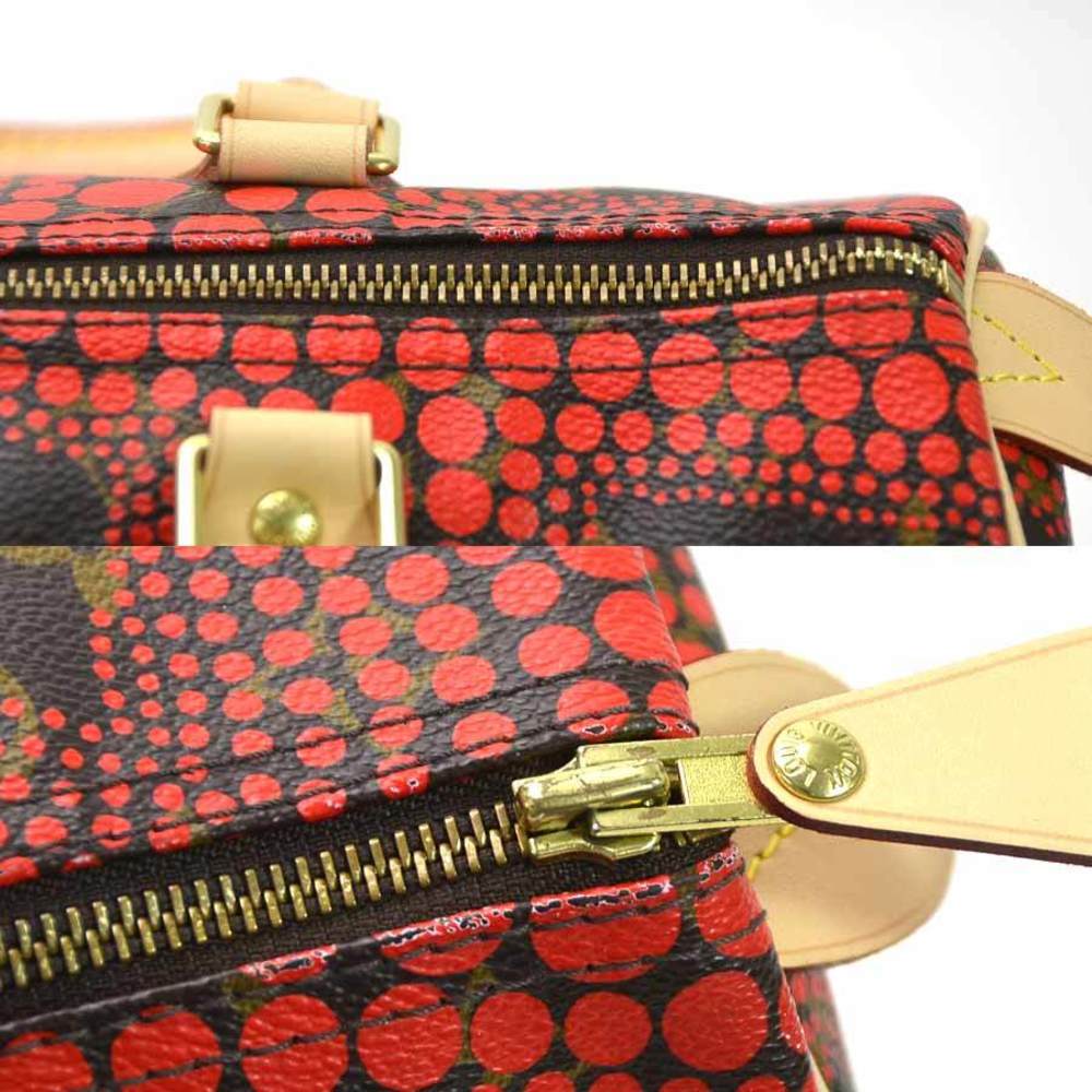 Louis Vuitton x Yayoi Kusama Red Canvas Town Speedy 30 Satchel