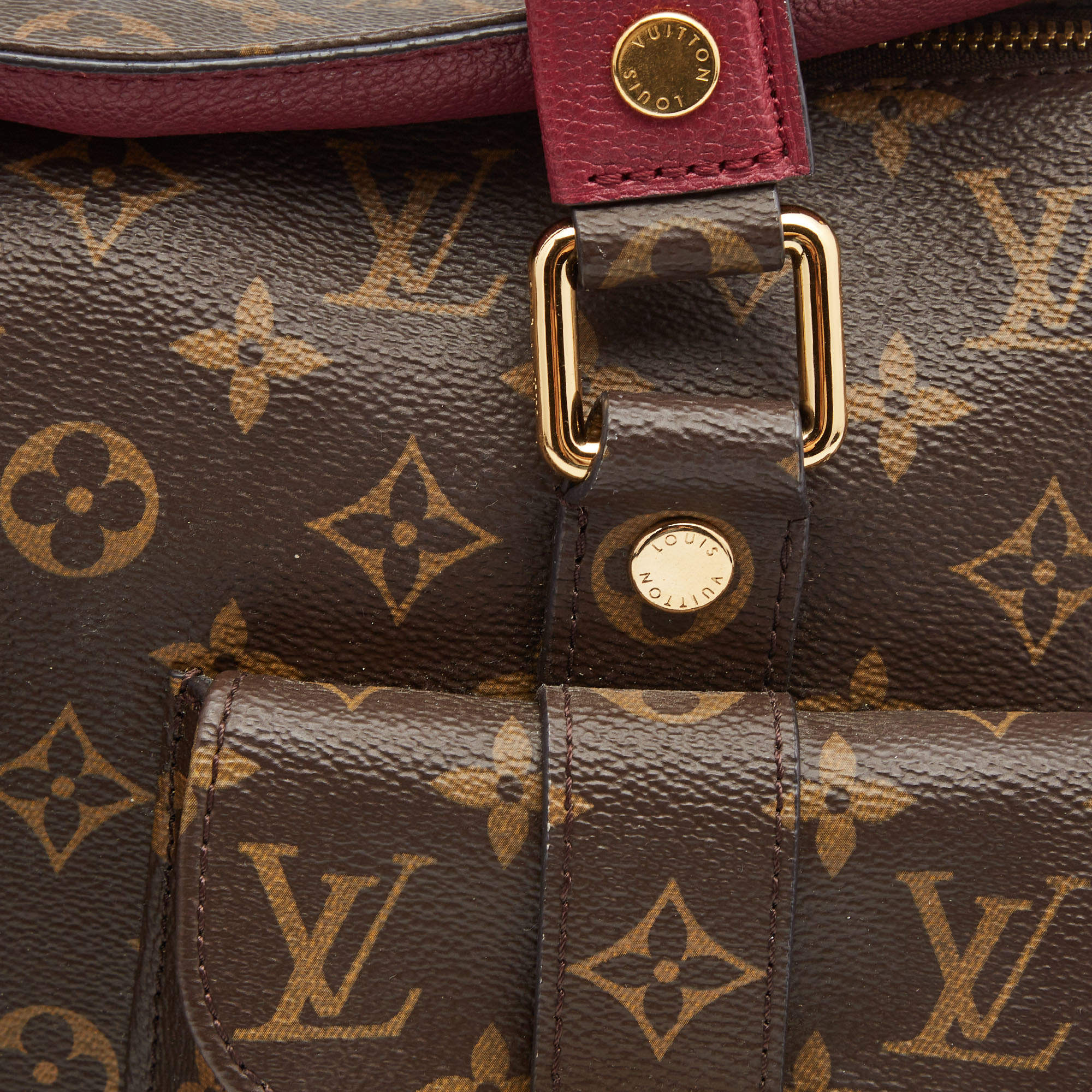Louis Vuitton Brown Monogram Canvas Leather Manhattan Bag – Engels Jewelry  Co.