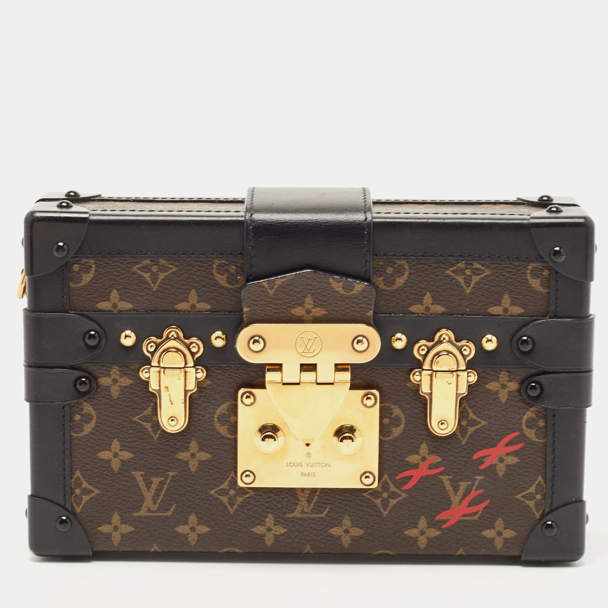 Pre Owned Louis Vuitton Monogram Canvas Petite Malle Bag