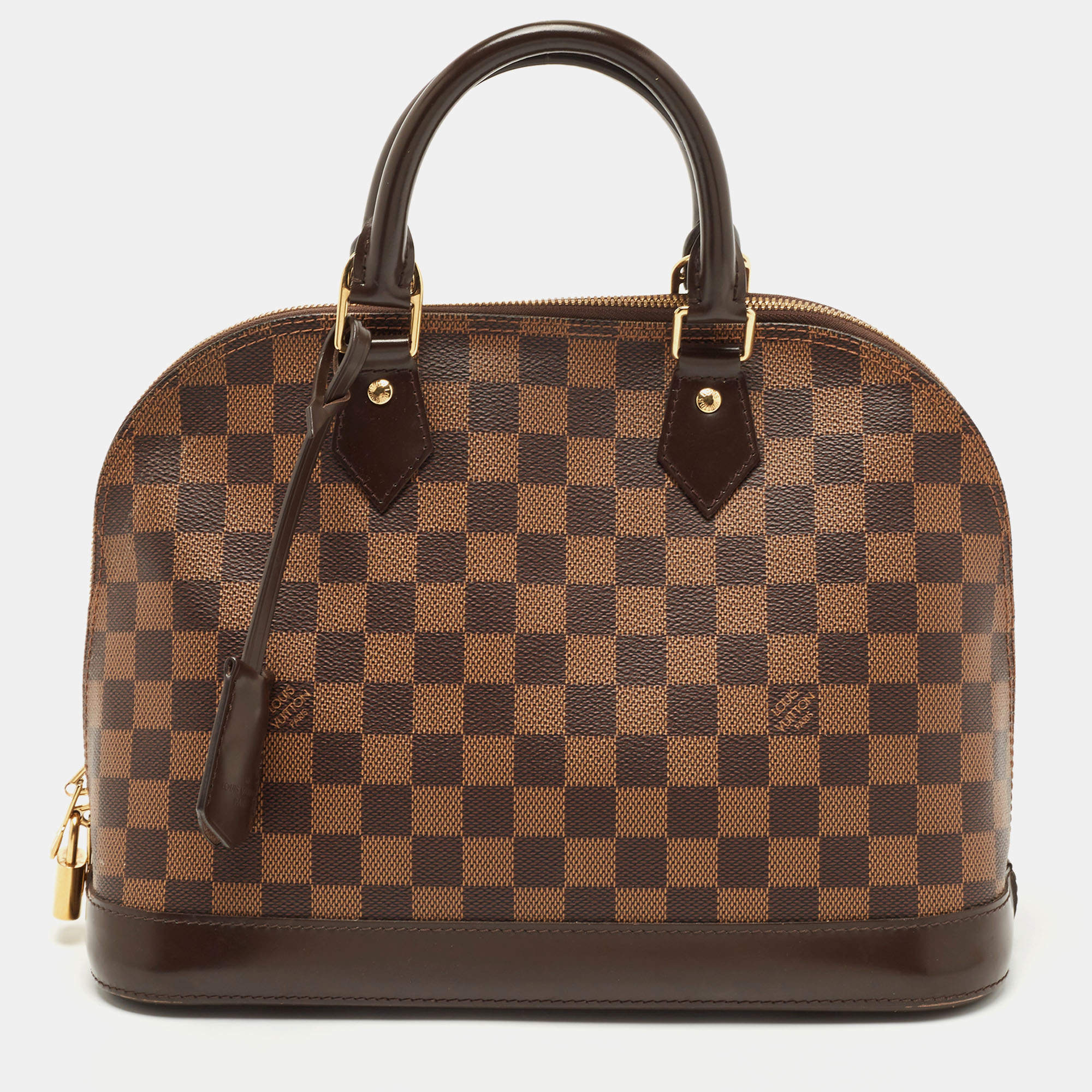 Pre Owned Louis Vuitton Damier Ebene Canvas Alma PM Bag