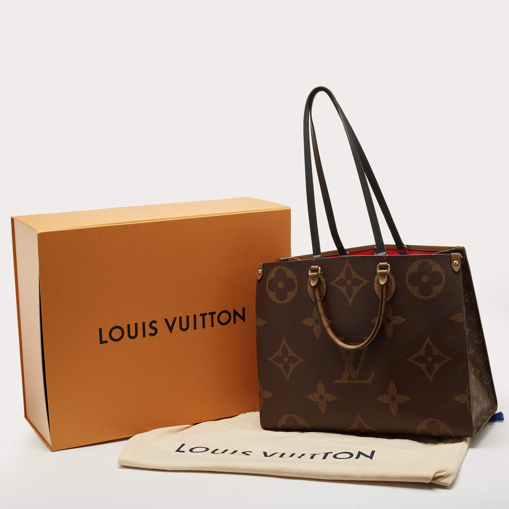 Louis Vuitton Monogram Reverse Giant Canvas OnTheGo GM Bag Louis