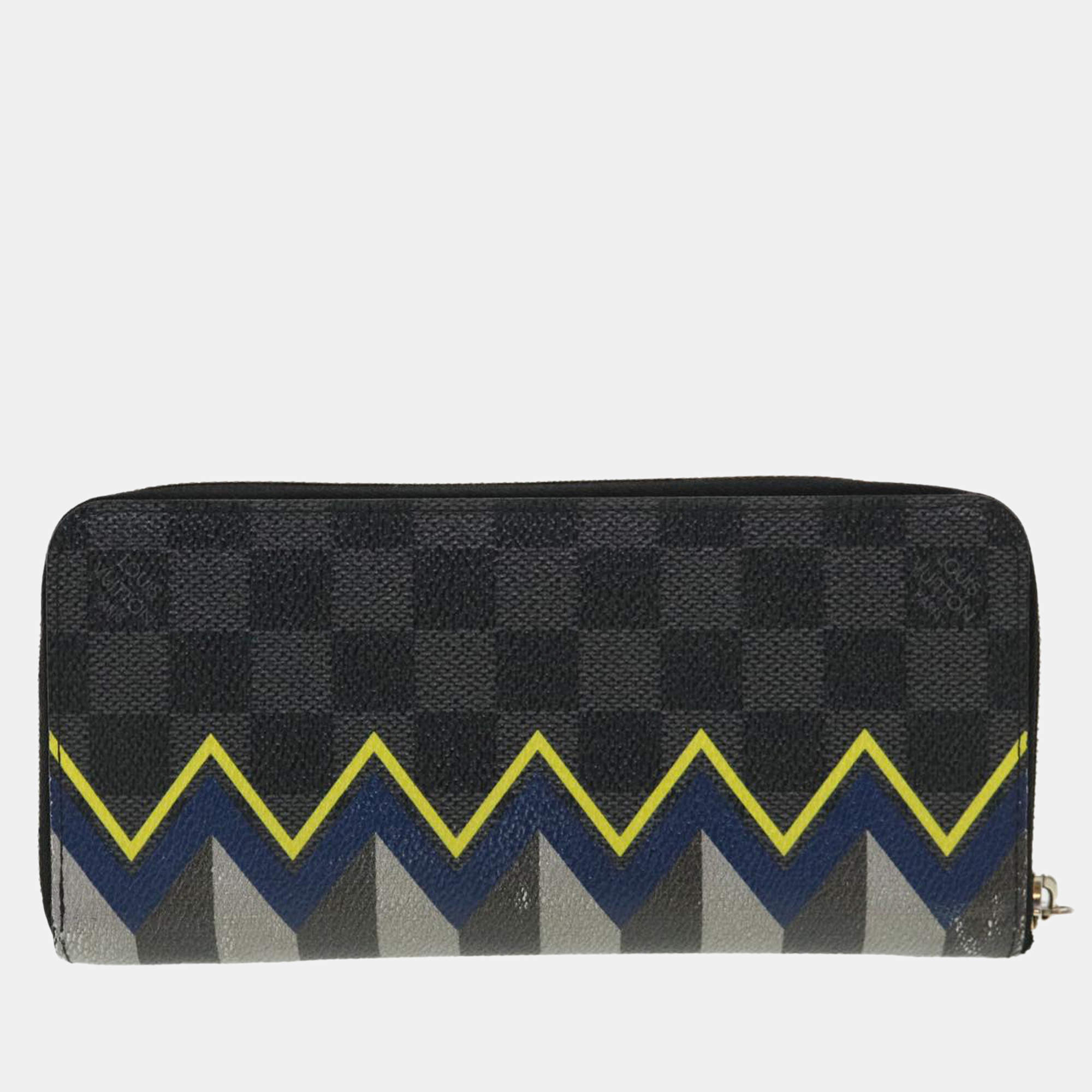Louis Vuitton Zippy Wallet Damier Graphite Zip Around 235763 Black Coated  Canvas Clutch, Louis Vuitton
