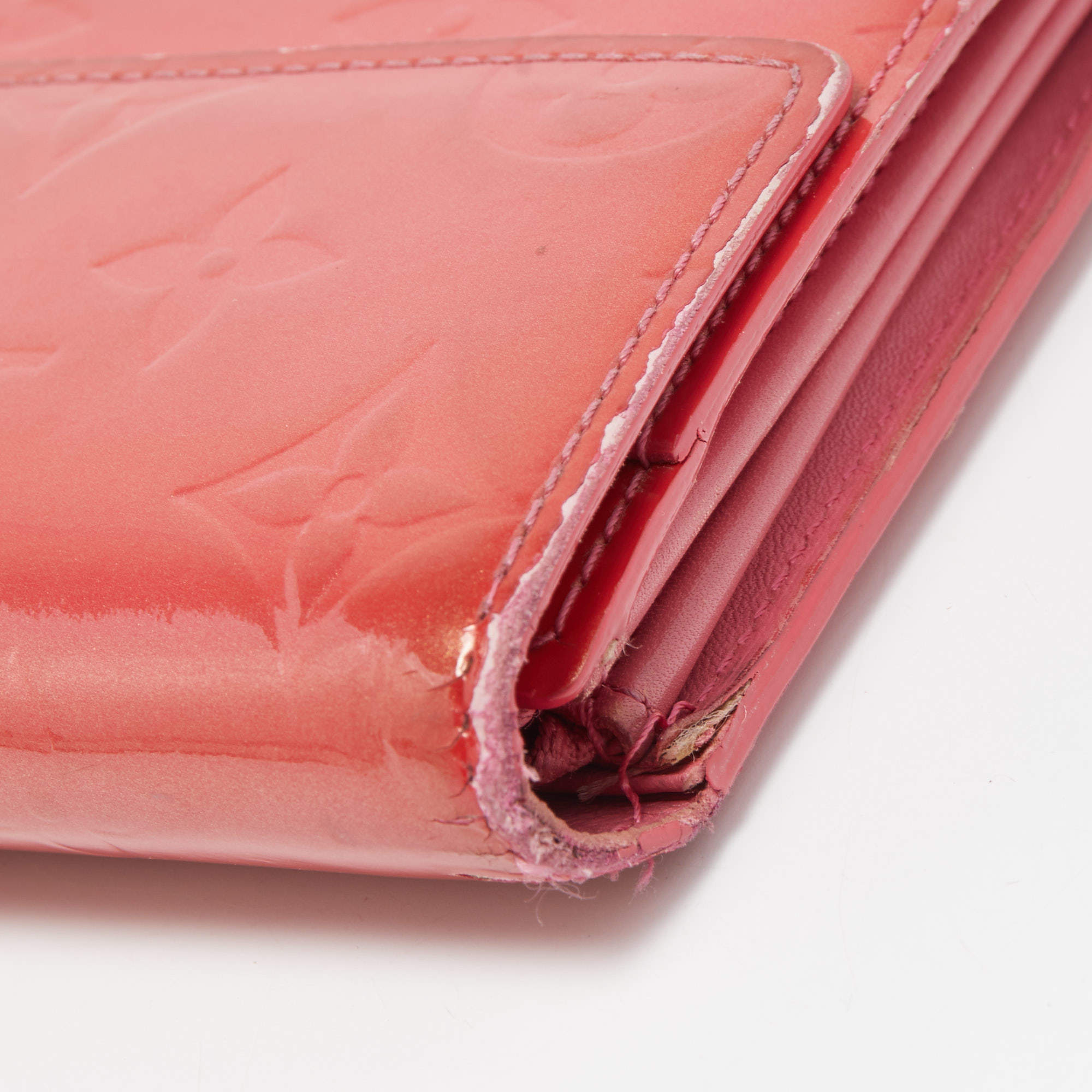 LOUIS VUITTON purse M90154 Portefeiulle Sarah Monogram Vernis pink Wom –