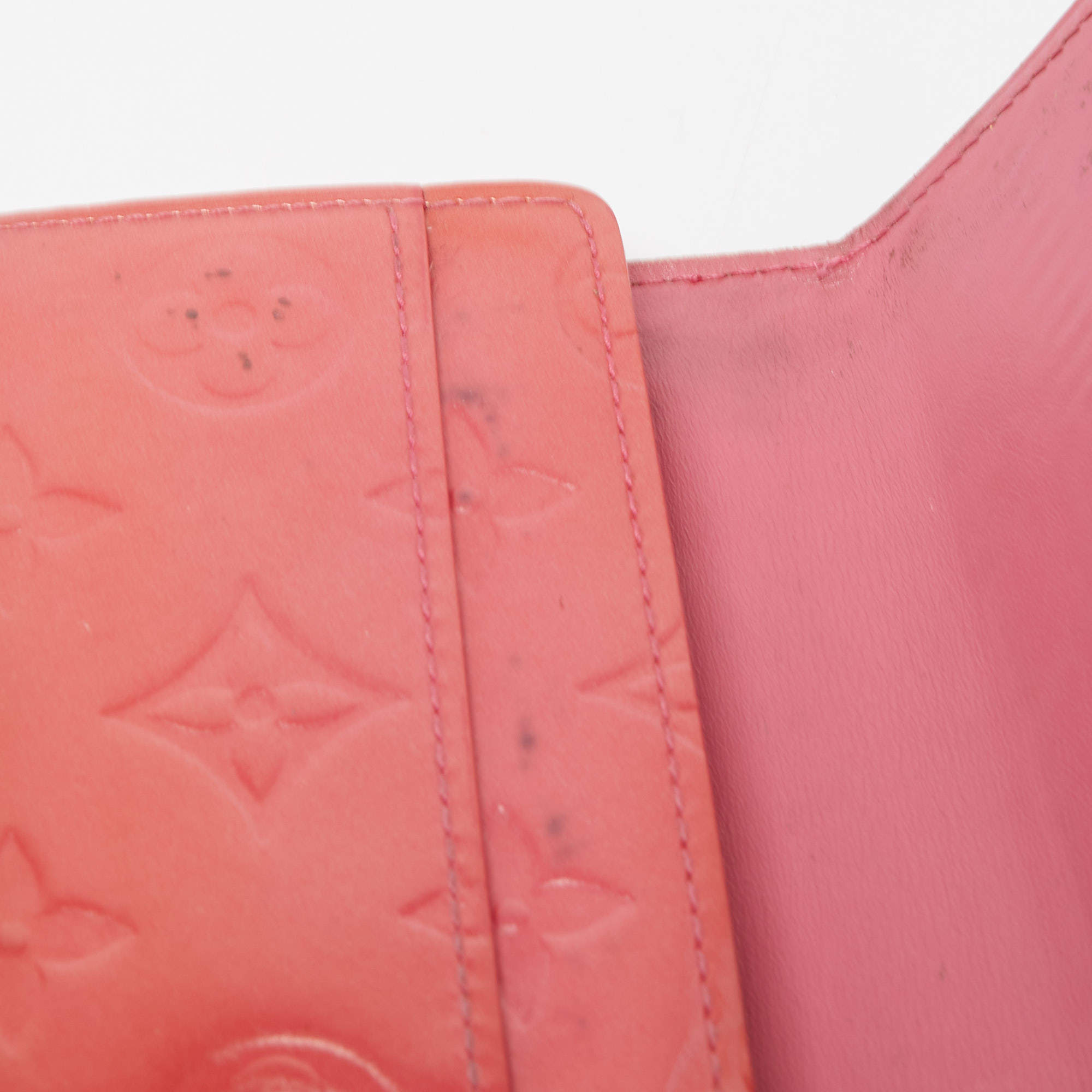 Louis Vuitton Framboise Vernis Sarah Wallet in Rose Pop Colour-Date  Code:TR0163