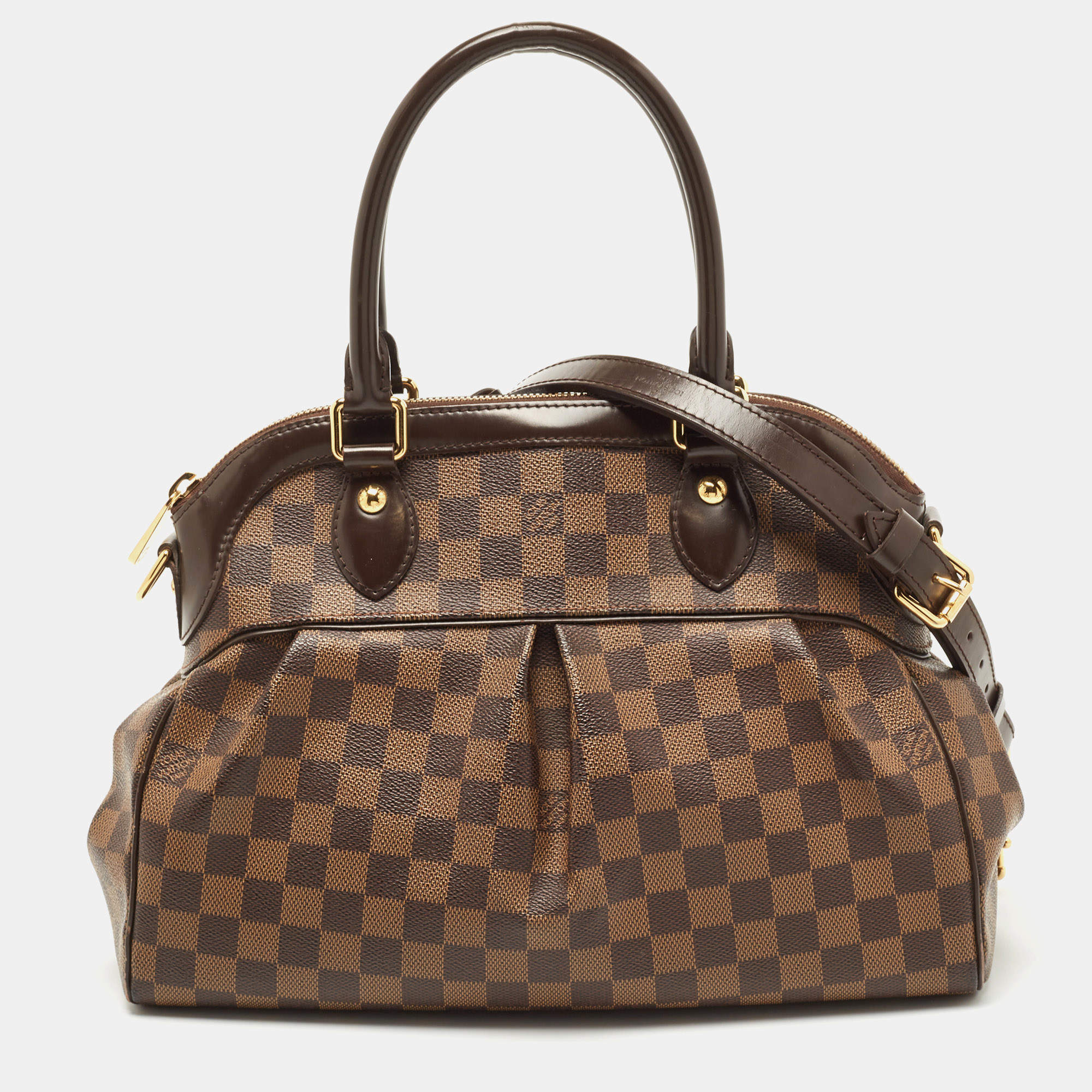 Pre Owned Louis Vuitton Damier Ebene Canvas Trevi PM Bag