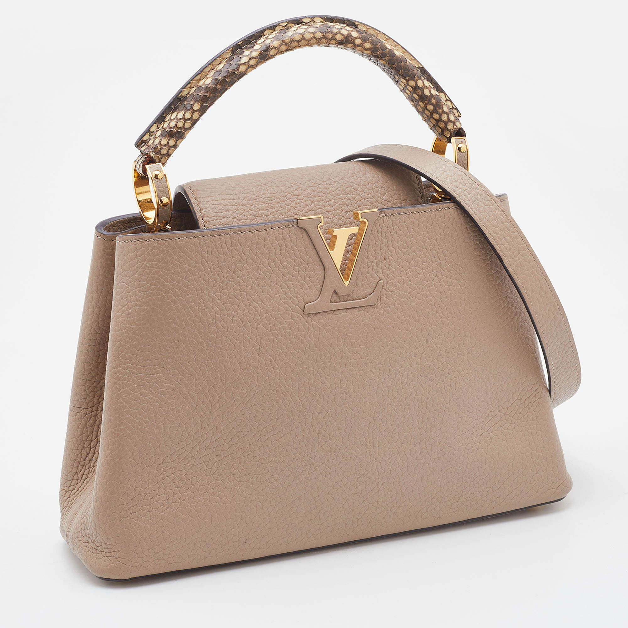 Capucines BB bag in beige leather Louis Vuitton - Second Hand