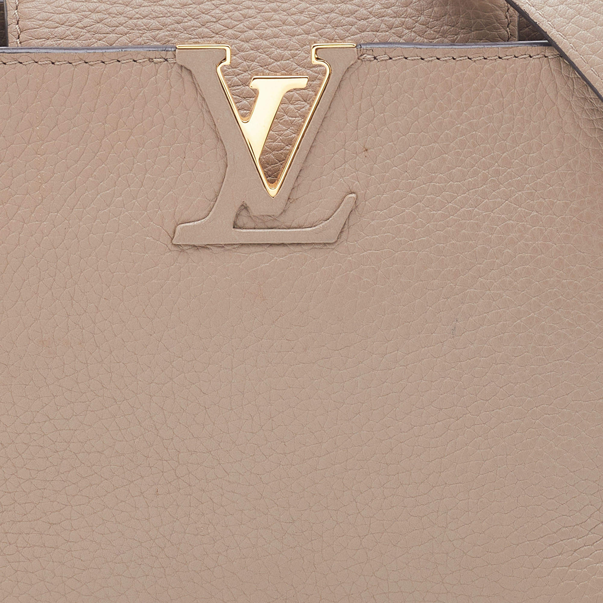 Louis Vuitton Capucines MM Bag Galet - THE PURSE AFFAIR