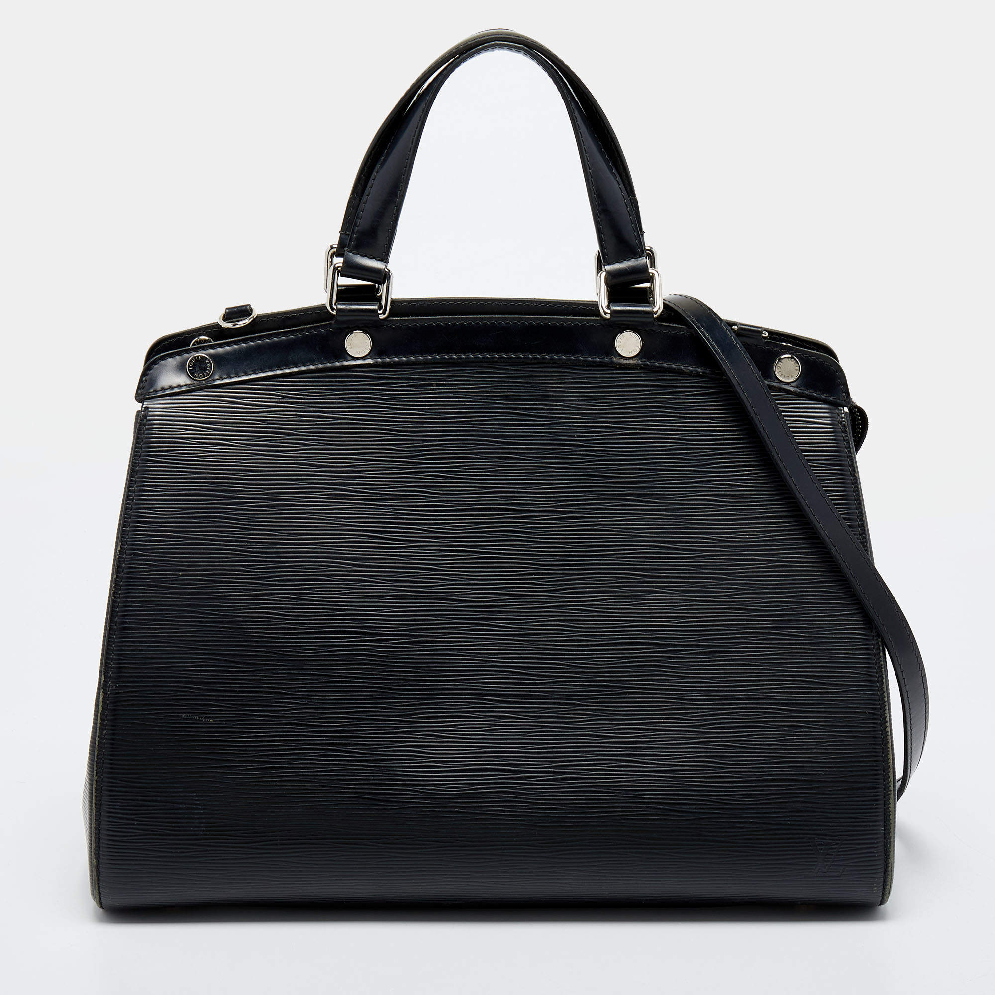 Pre Owned Louis Vuitton Black Epi Leather Brea GM Bag