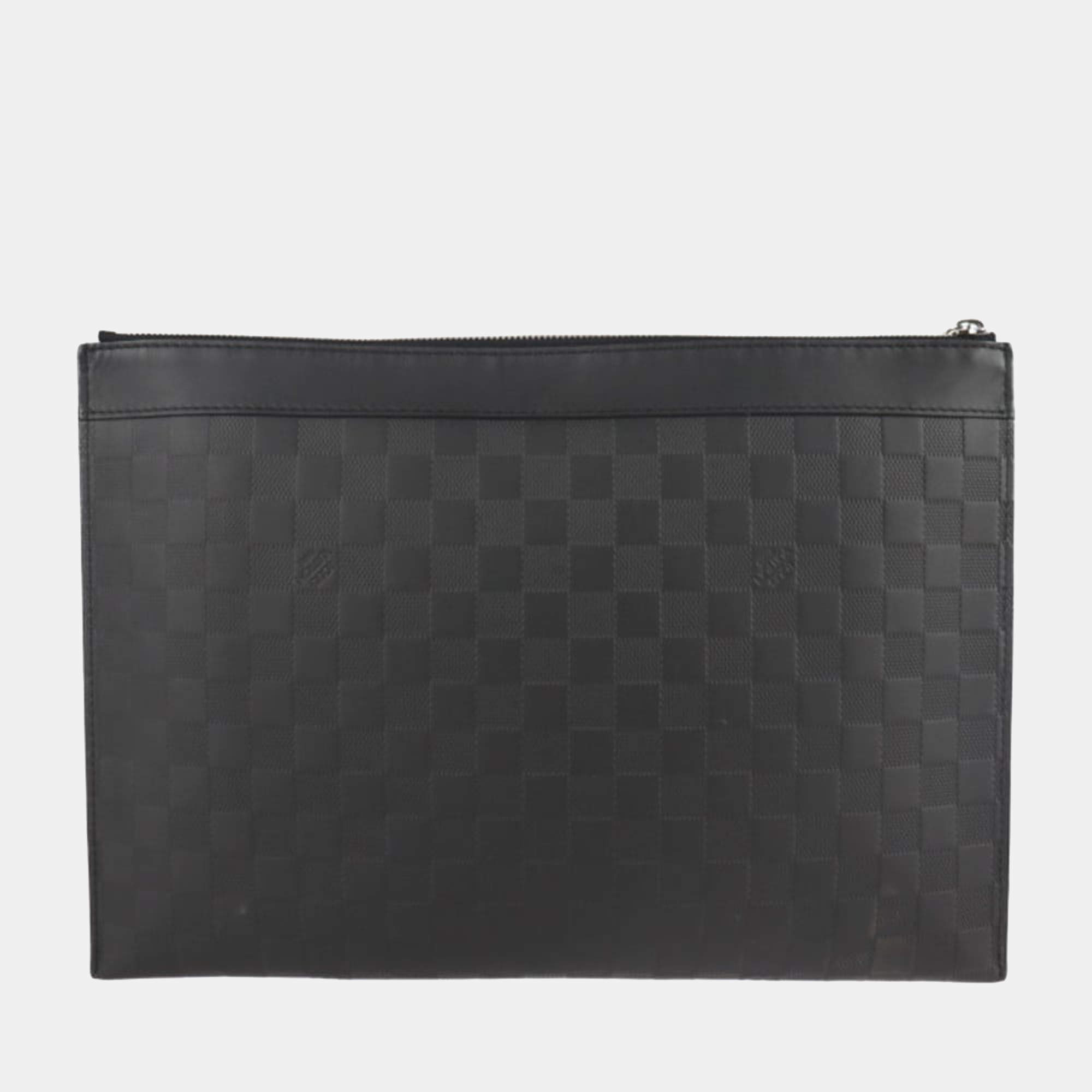 Black Louis Vuitton Damier Infini Discovery Pochette Clutch Bag