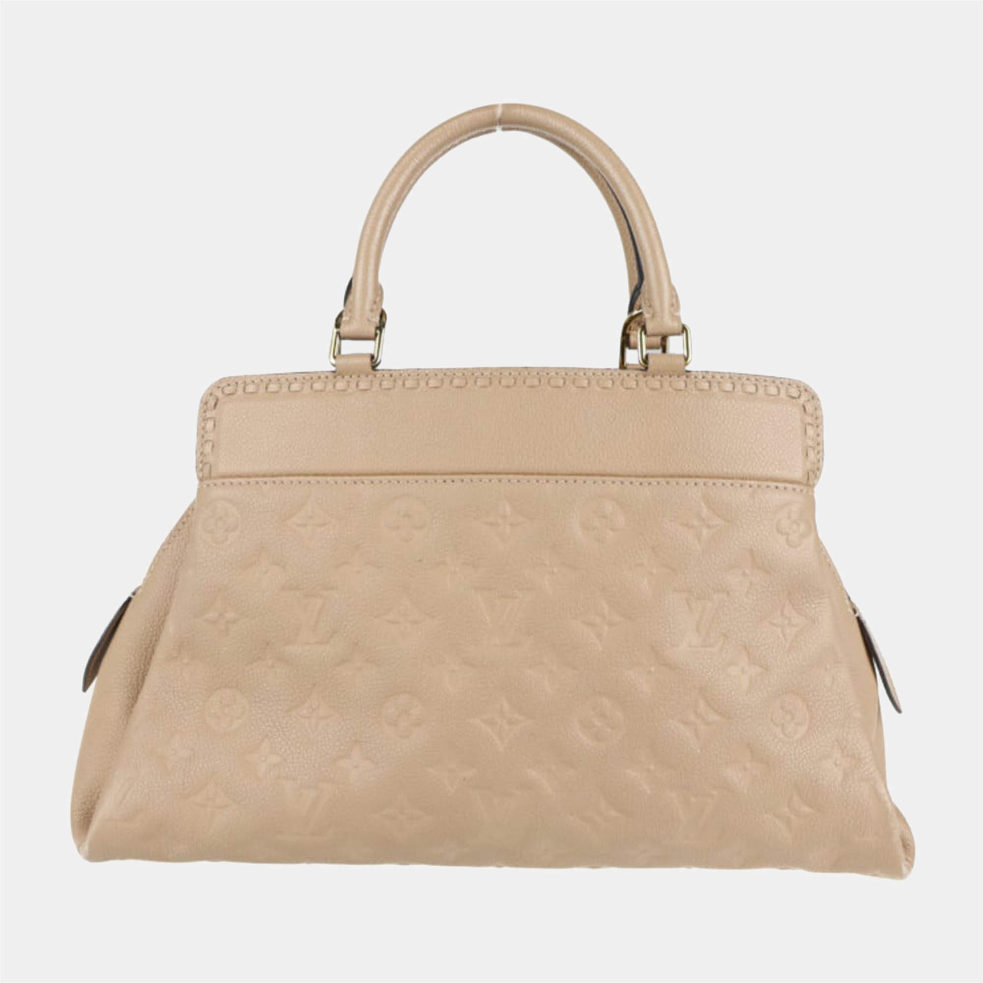 Louis Vuitton Beige Monogram Empreinte Leather Vosges Top Handle Bag Louis  Vuitton | The Luxury Closet