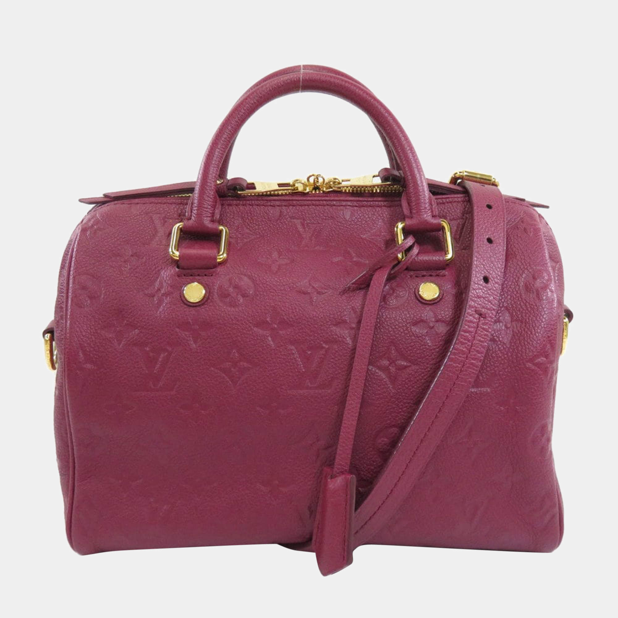 Louis Vuitton Monogram Empreinte Speedy Bandouliere 25 - Purple Handle  Bags, Handbags - LOU775317