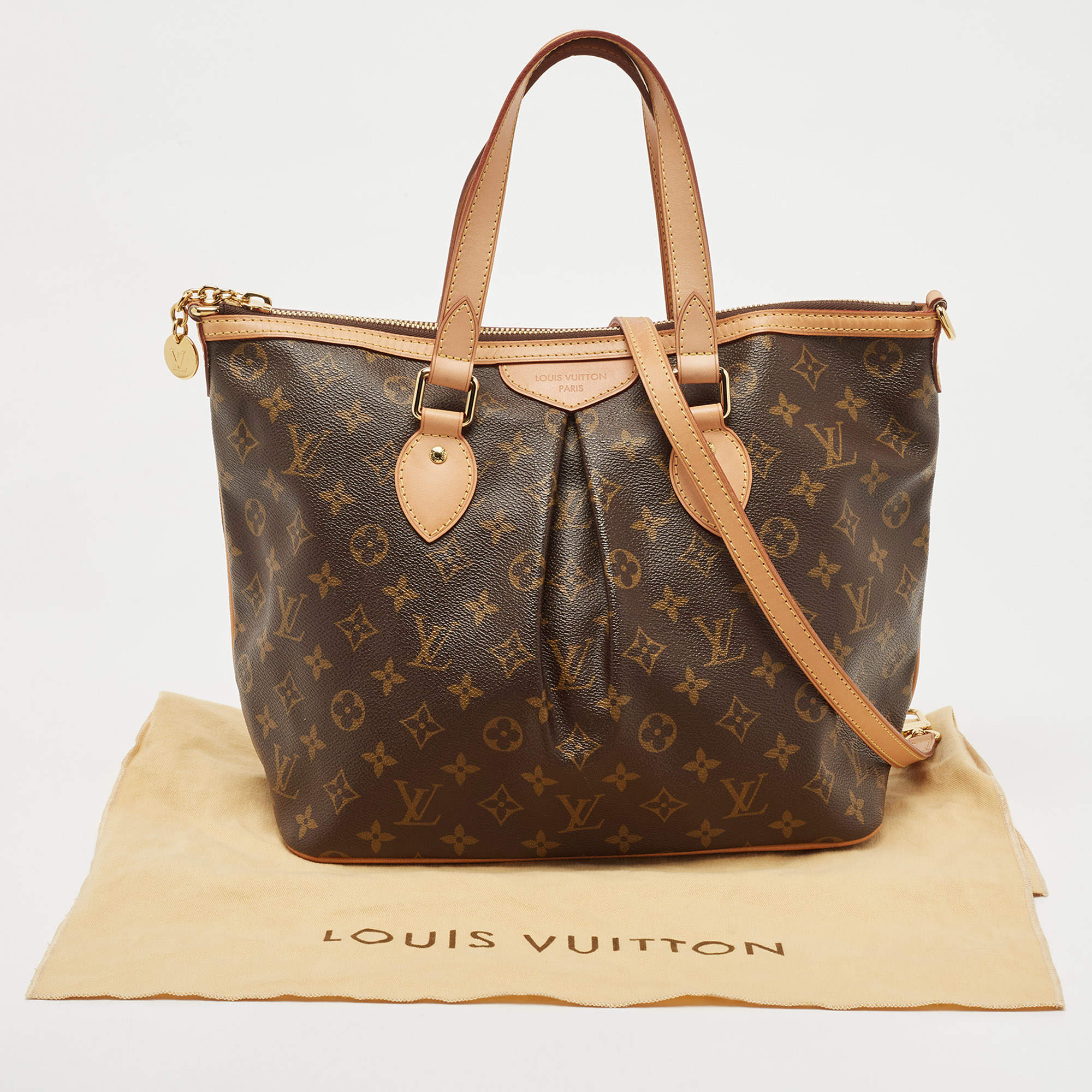 Louis Vuitton // 2010 Brown Monogram Palermo PM Tote Bag – VSP