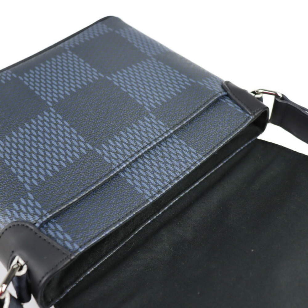 Louis Vuitton Black Damier Cobalt Canvas District MM Messenger Bag