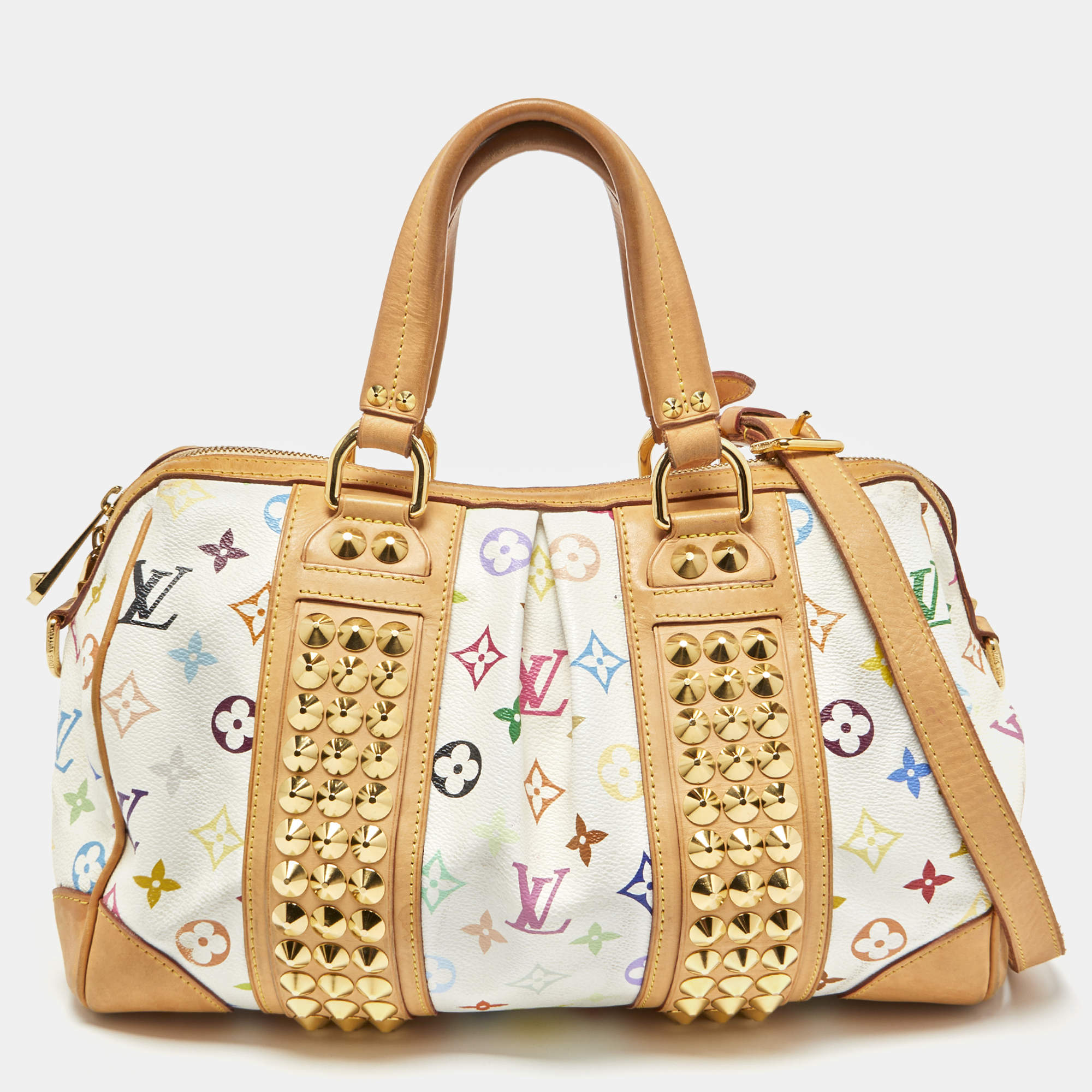 Louis Vuitton Courtney Handbag in Multicolor Monogram Canvas and