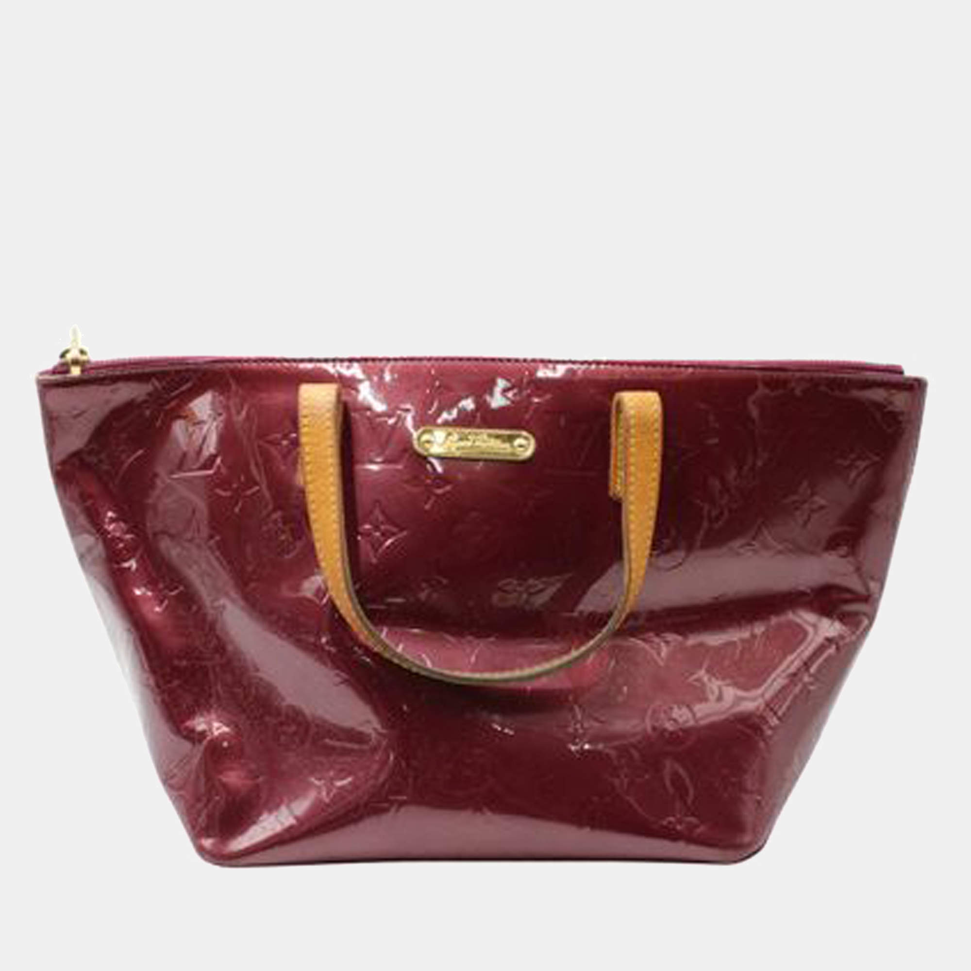 PRELOVED Louis Vuitton Burgundy Monogram Vernis Bellevue PM Bag