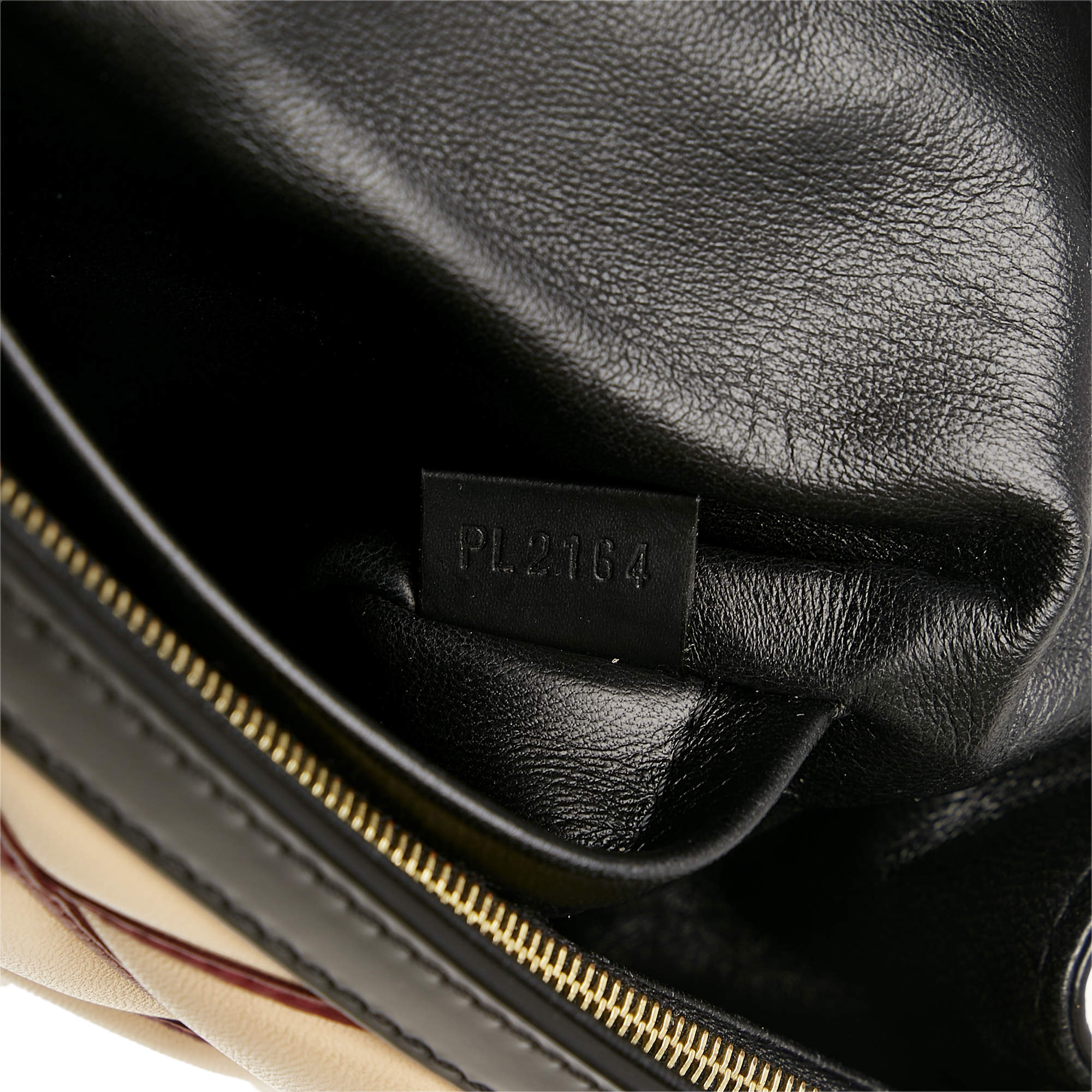 Louis Vuitton Beige?Black Malletage Pochette Flap Bag Louis Vuitton