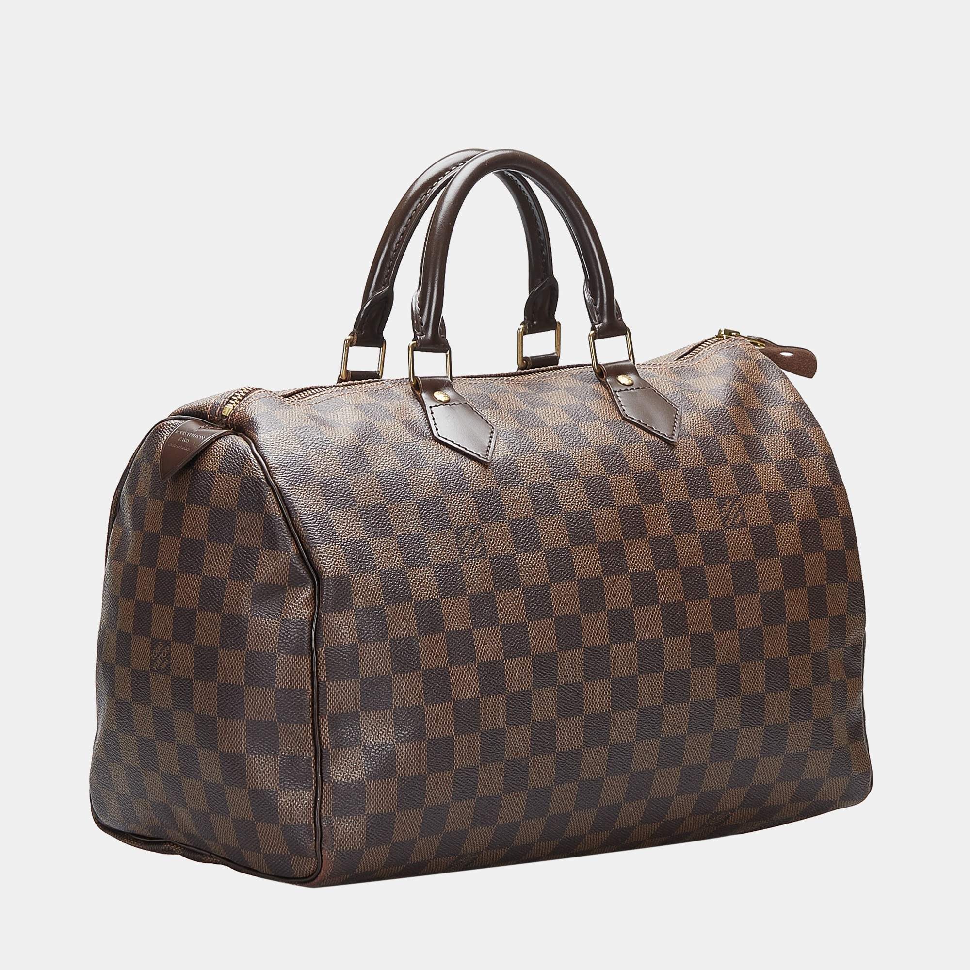 Louis Vuitton Speedy Damier Ebene 35 Brown - US