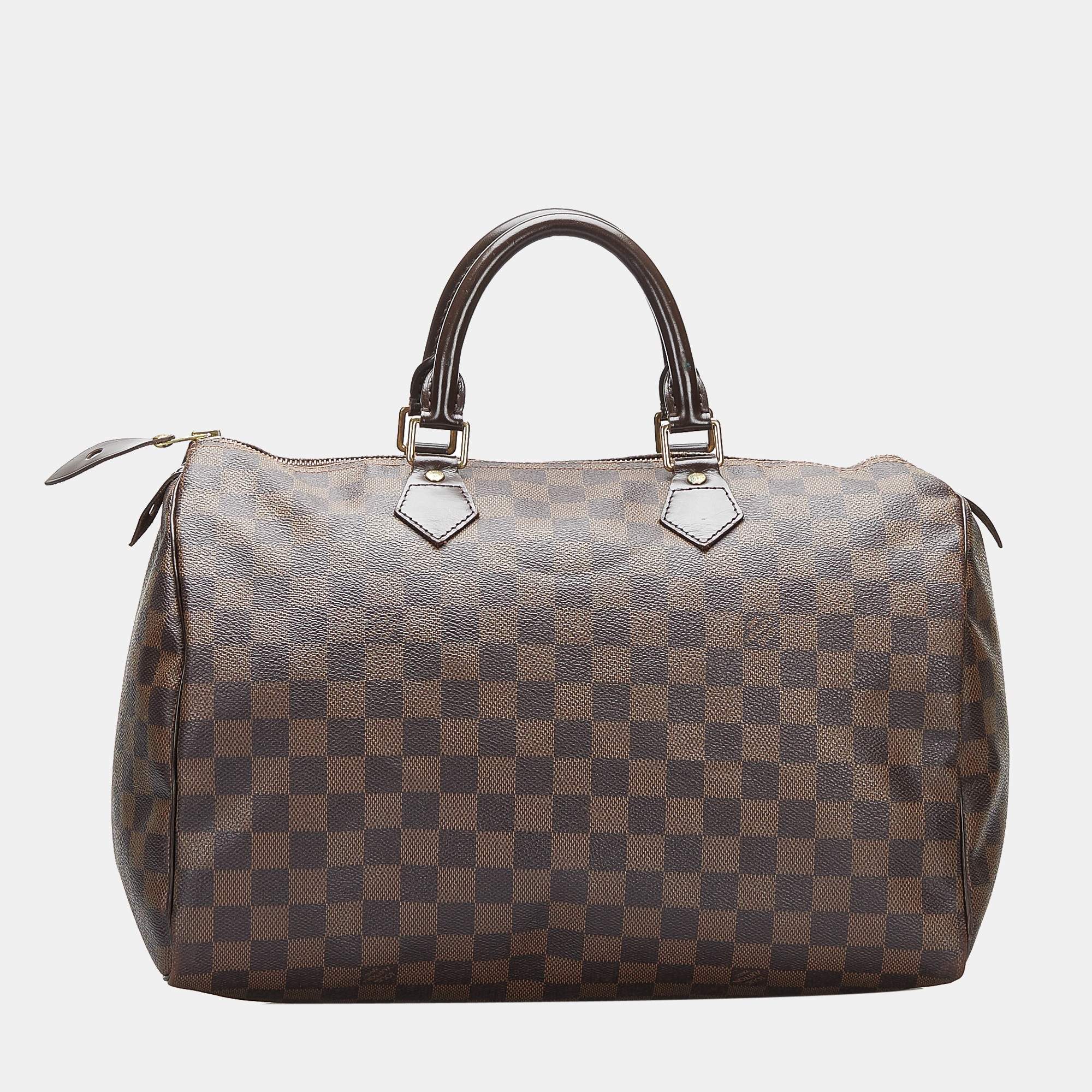 Louis Vuitton Speedy Damier Ebene 35 Brown - US