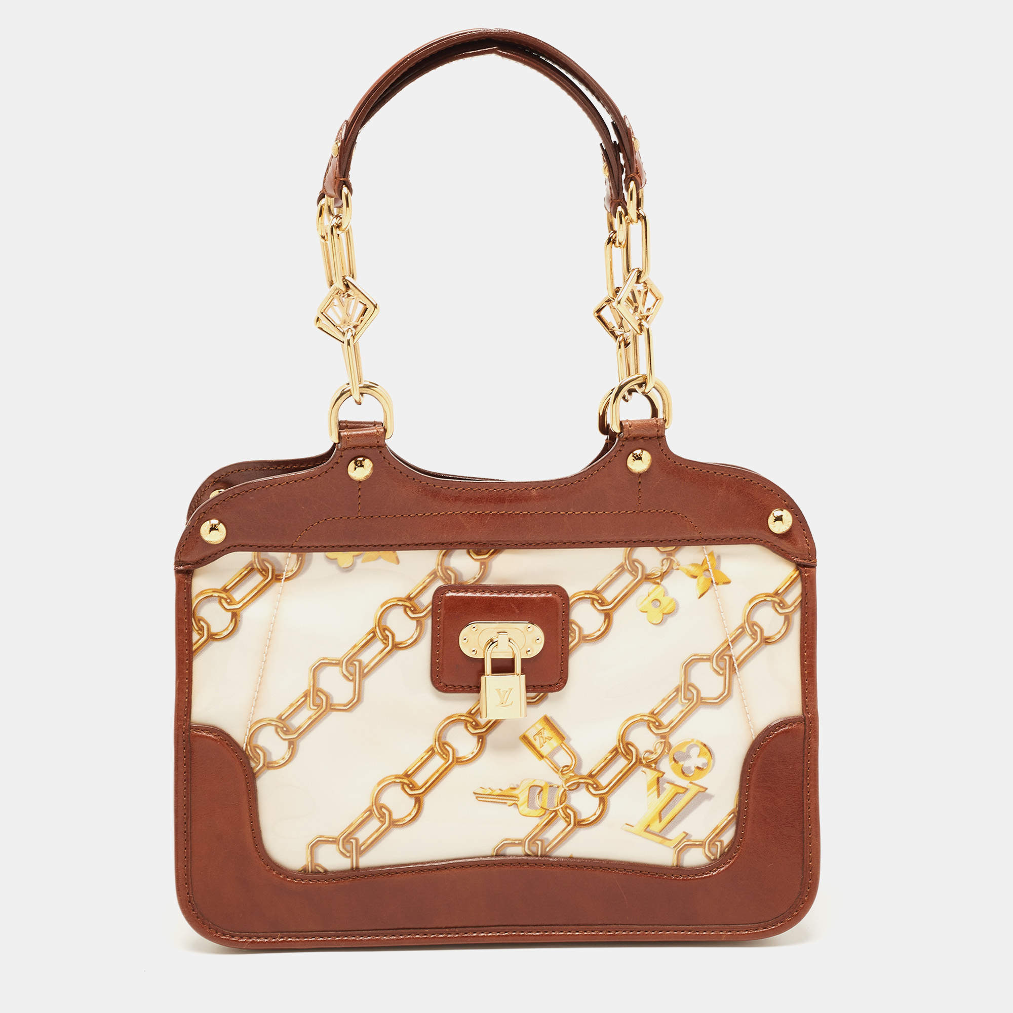 مملوكة مسبقًا Louis Vuitton White Monogram Charms Limited Edition Cabas Bag