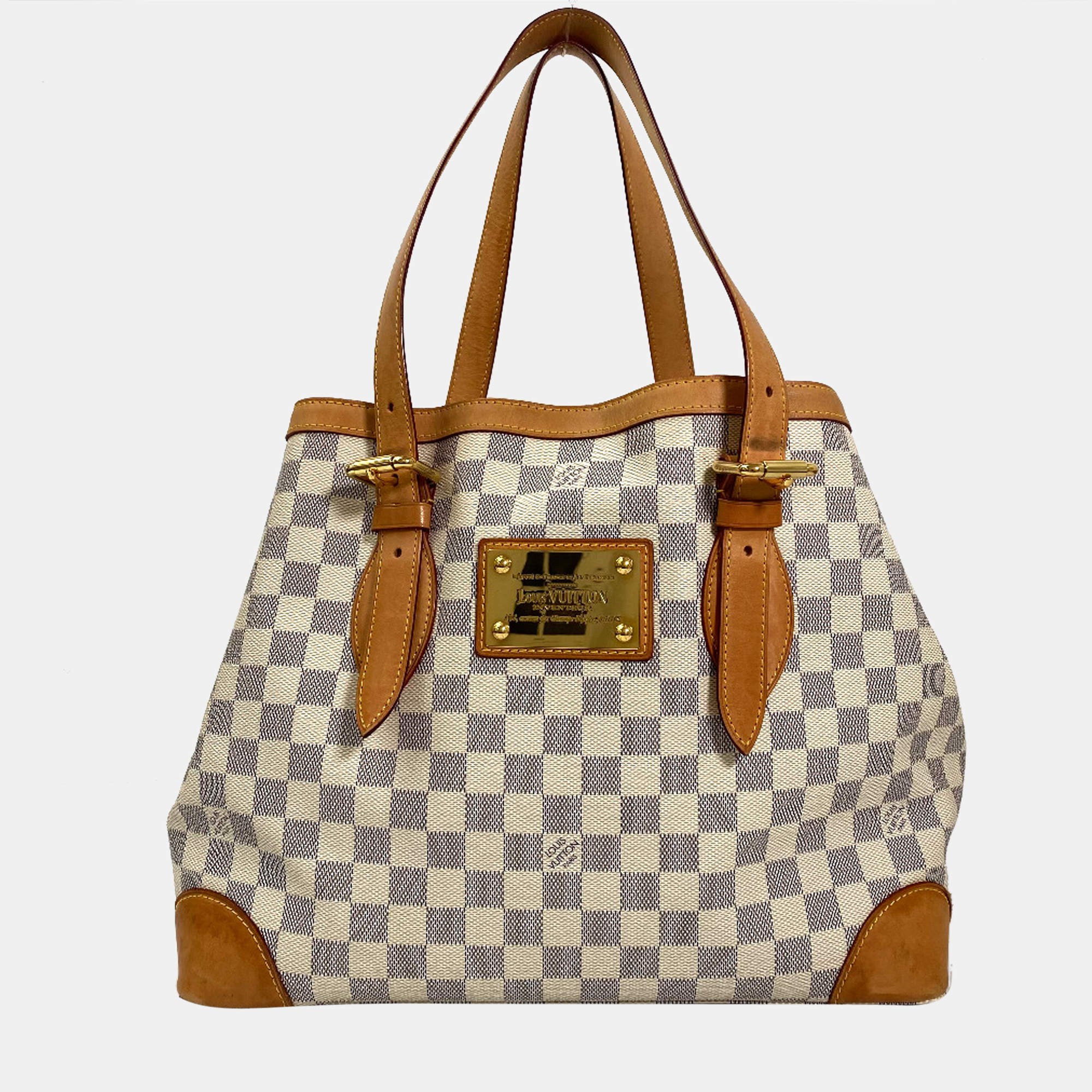 Louis Vuitton Damier Azur Hampstead PM - White Totes, Handbags