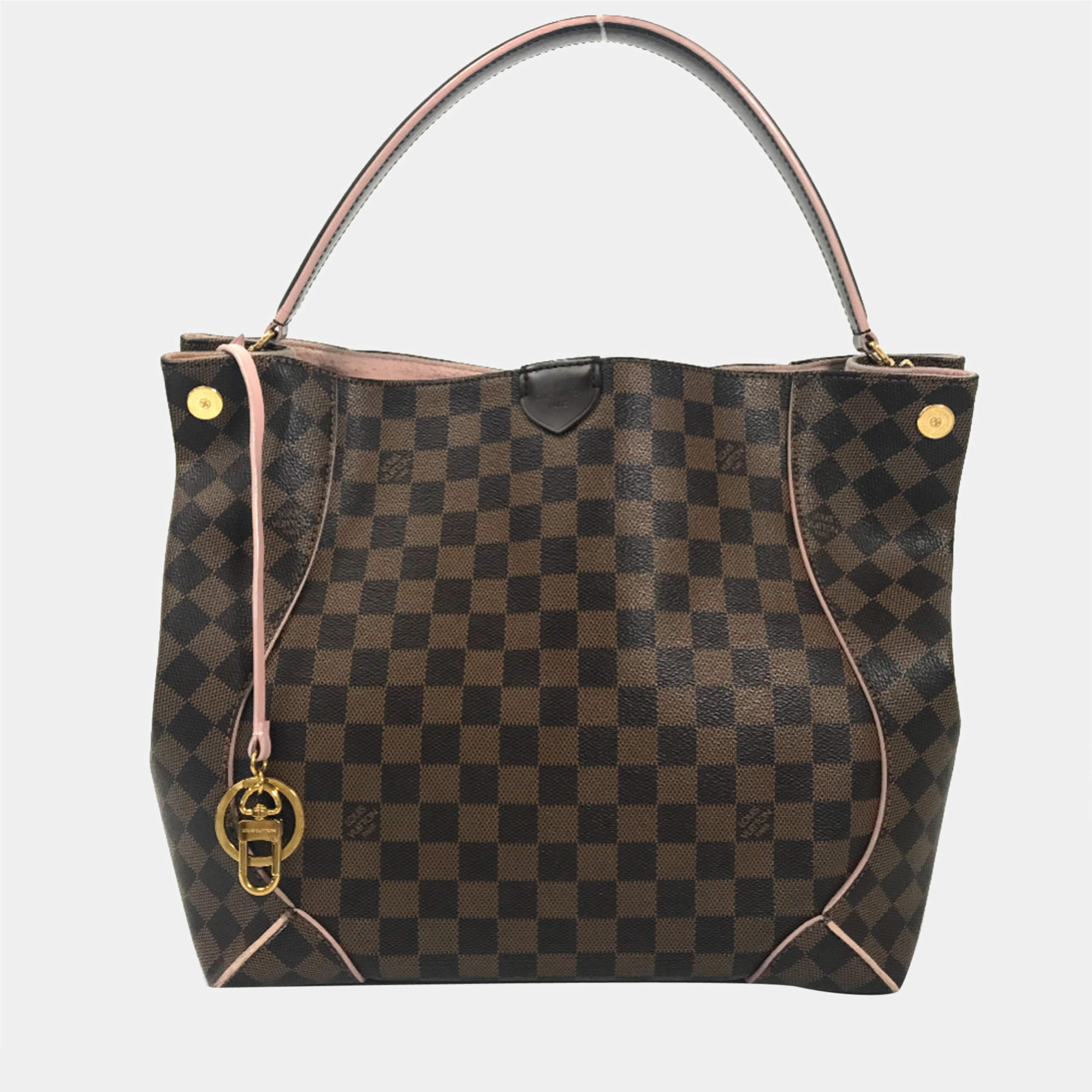 Louis Vuitton Caissa MM Damier Ebene Tote Bag- Brown