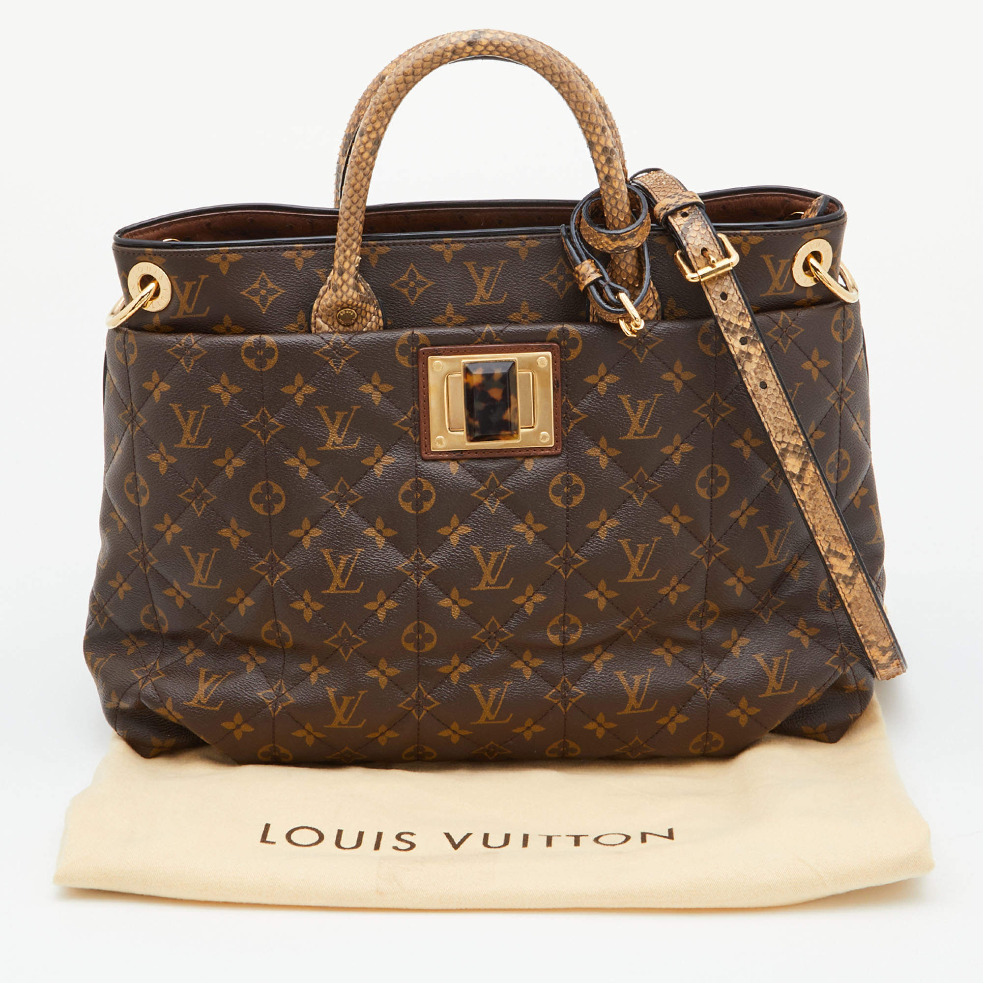 Louis Vuitton, Bags, Rare Louis Vuitton Artsy Mm Python Handle Exotique