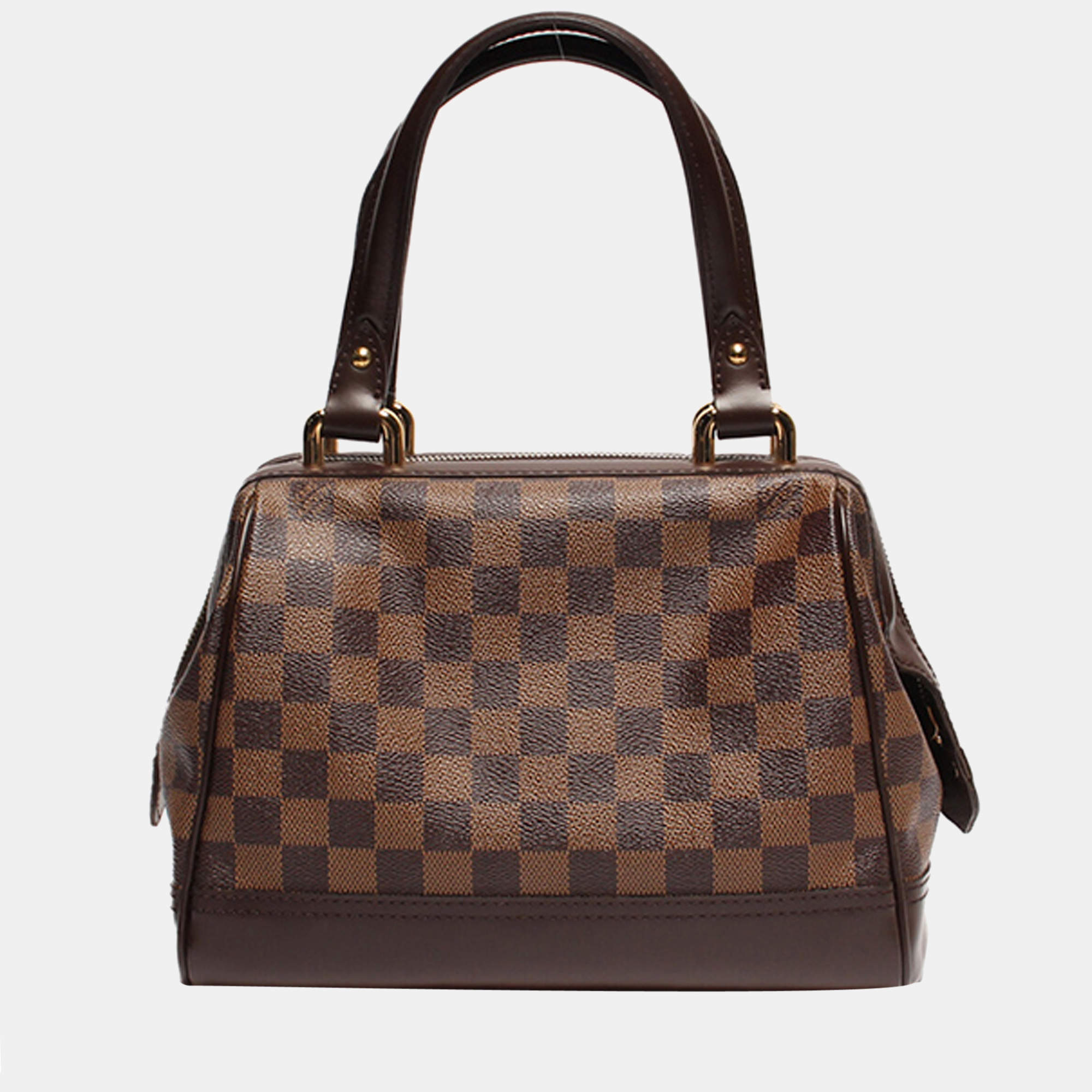 Louis Vuitton Brown Coated Canvas Leather Damier Ebene Knightsbridge Satchel  Bag Louis Vuitton