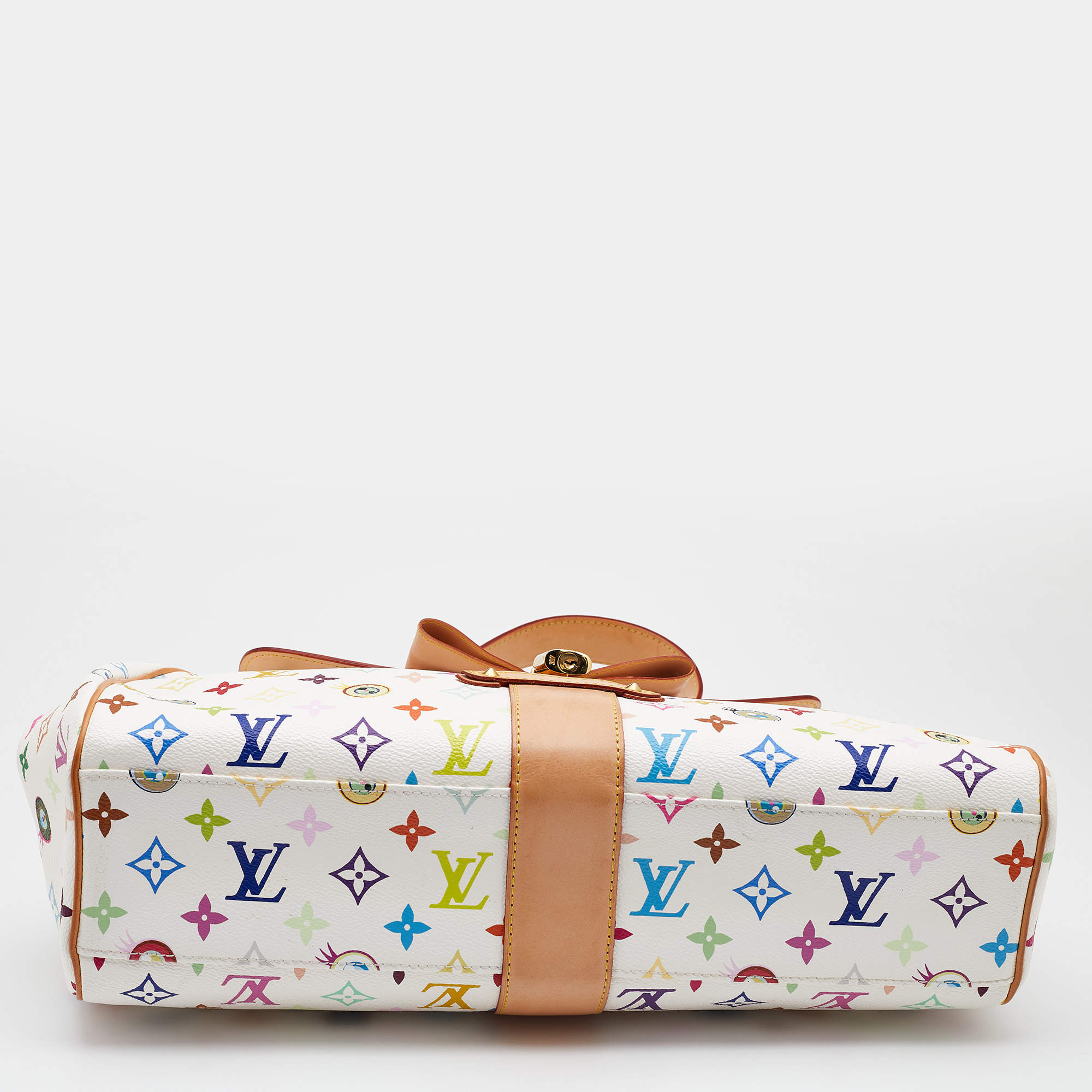 LOUIS VUITTON Monogram Multicolor Murakami Eye Love You White 37870