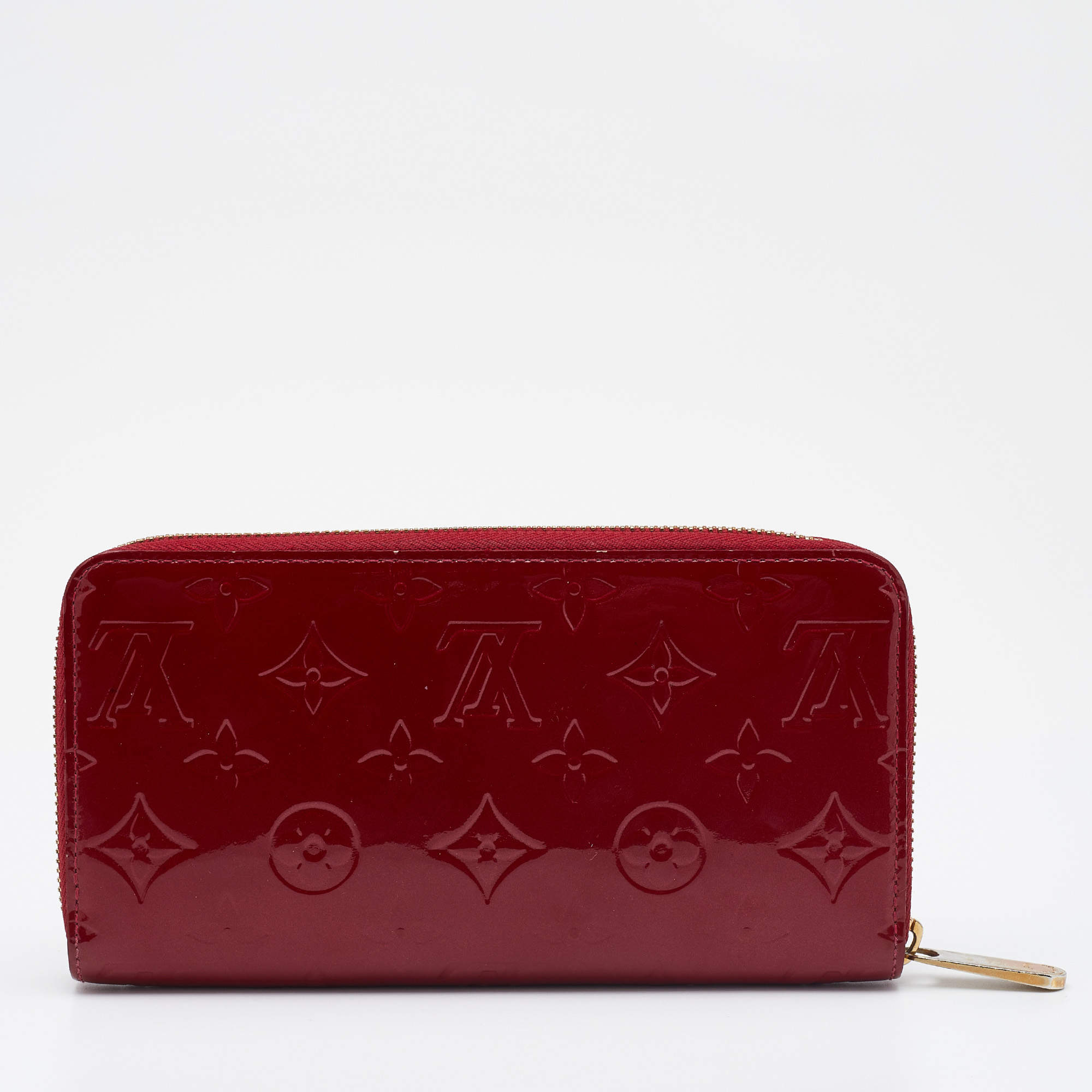 LOUIS VUITTON purse M91597 Zippy wallet Monogram Vernis purple Rose An –
