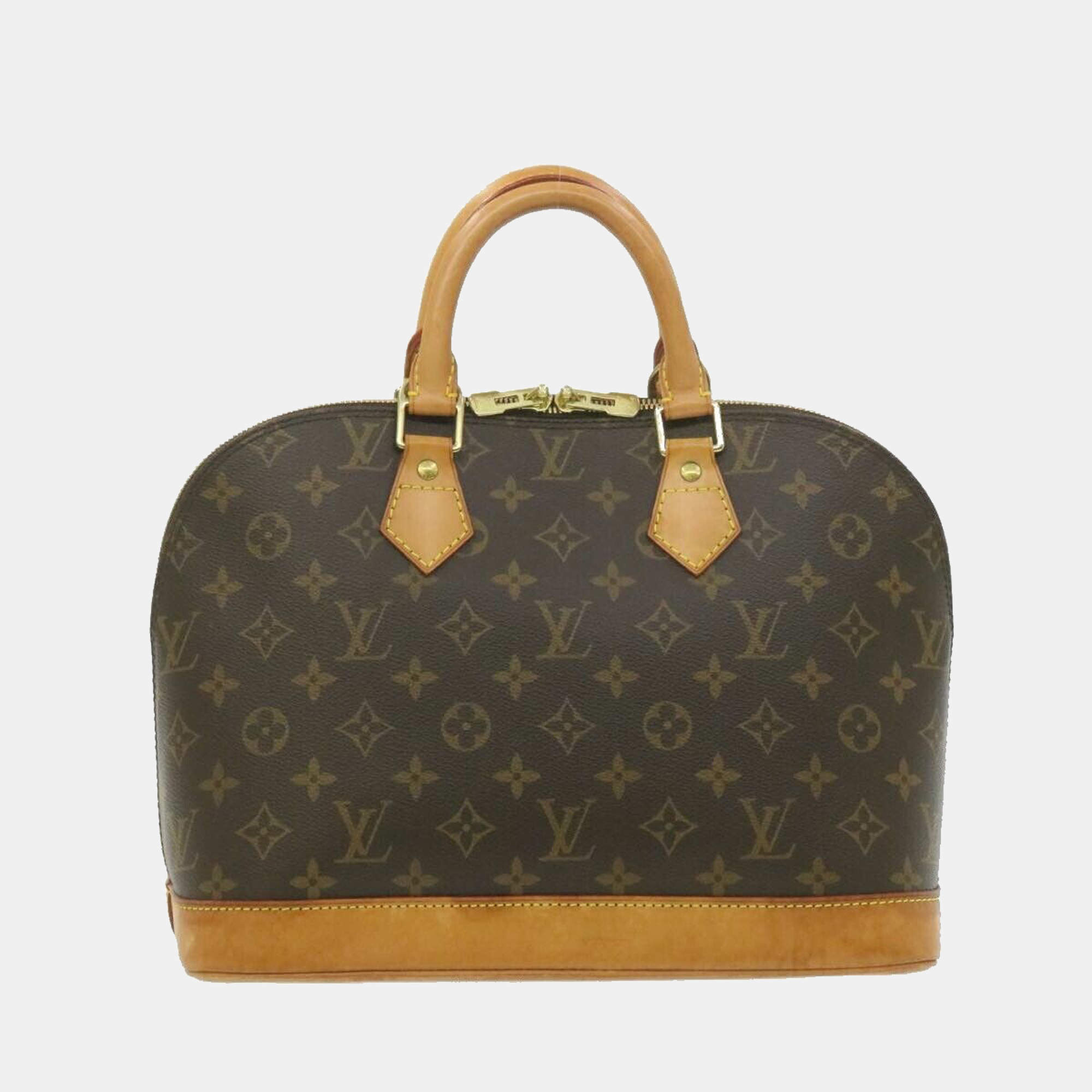 Louis Vuitton Brown Canvas Monogram Alma MM Handbag Louis Vuitton