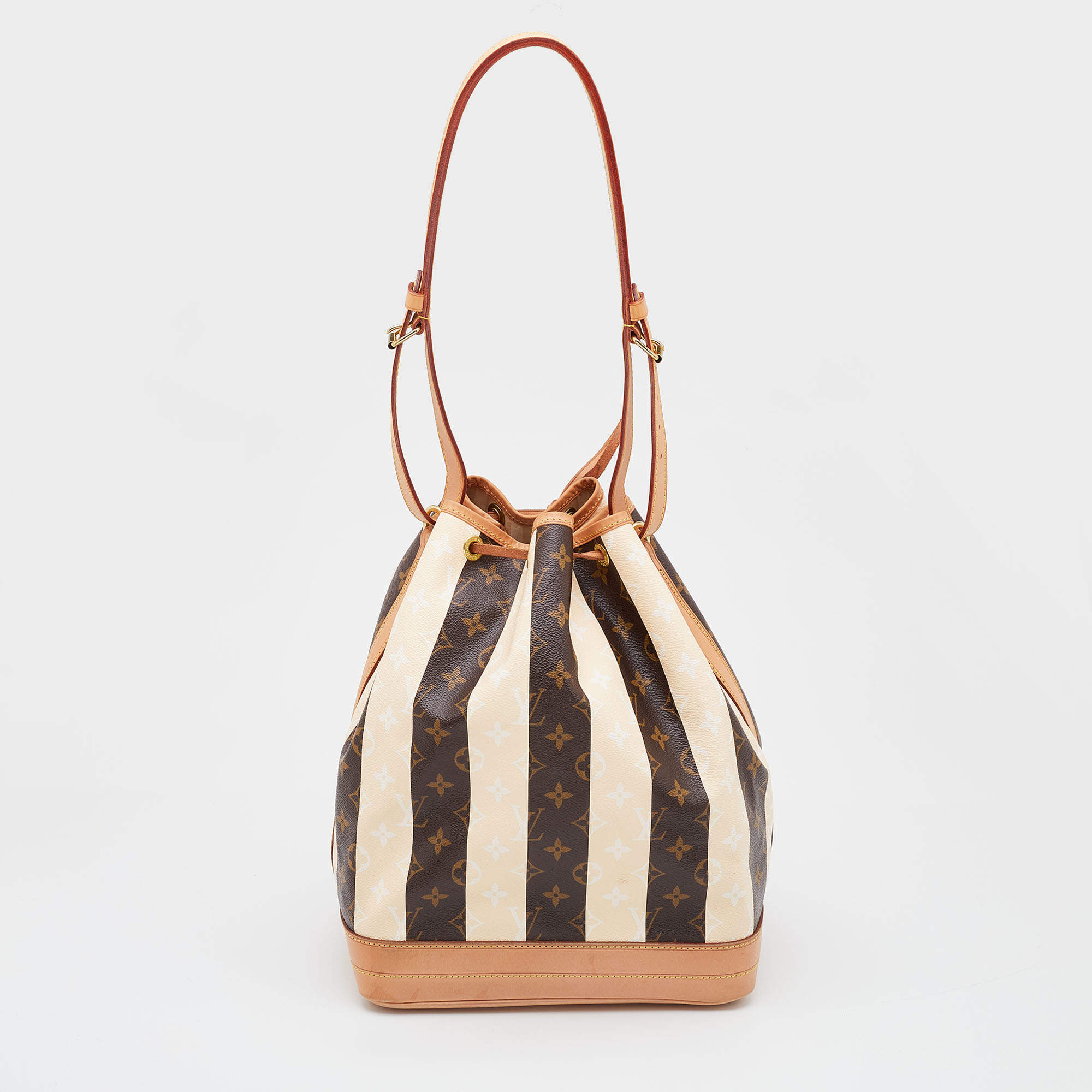 Louis Vuitton Brown Monogram Canvas Limited Edition Rayures Petit Noe Bag  Louis Vuitton | The Luxury Closet