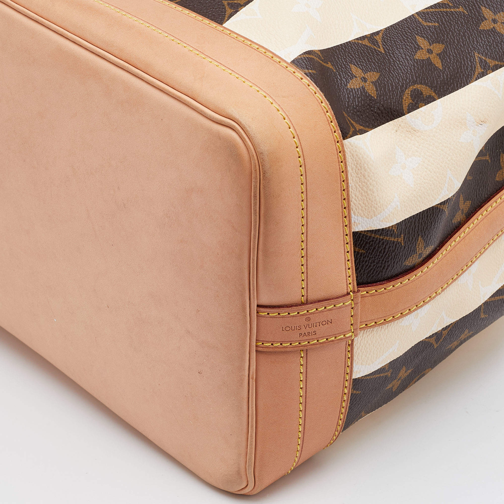 Louis Vuitton Brown Monogram Canvas Limited Edition Rayures Petit Noe Bag  Louis Vuitton | The Luxury Closet